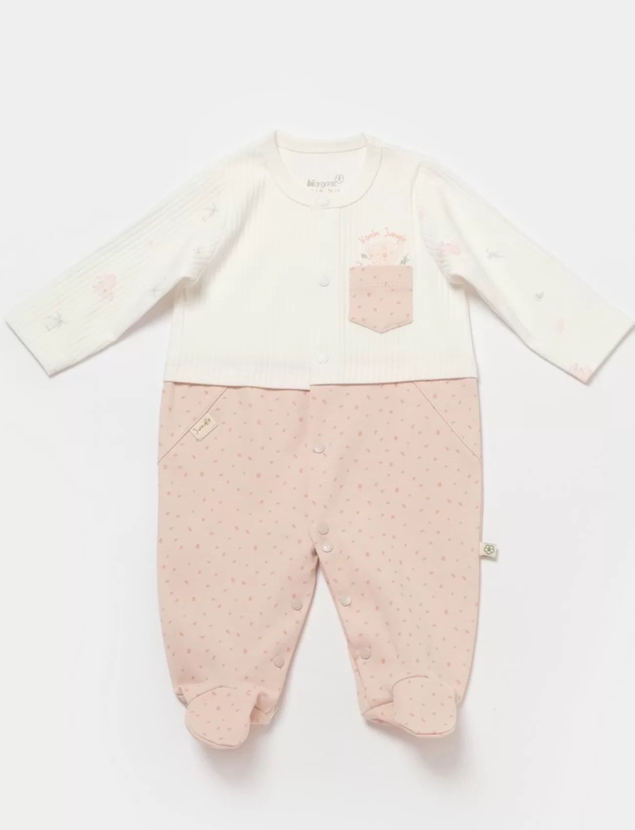 Bibaby Biorganic Koala Jungle Bebek Tulum 60733 Pembe