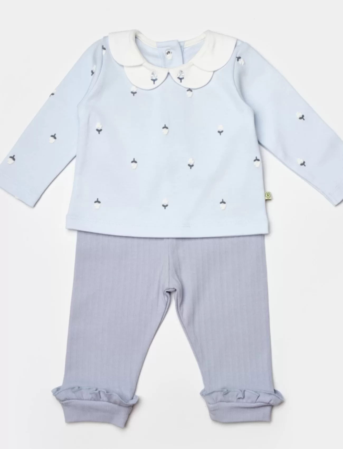 Bibaby Biorganic Love Floral 2li Takım 59879 Ekru Lila