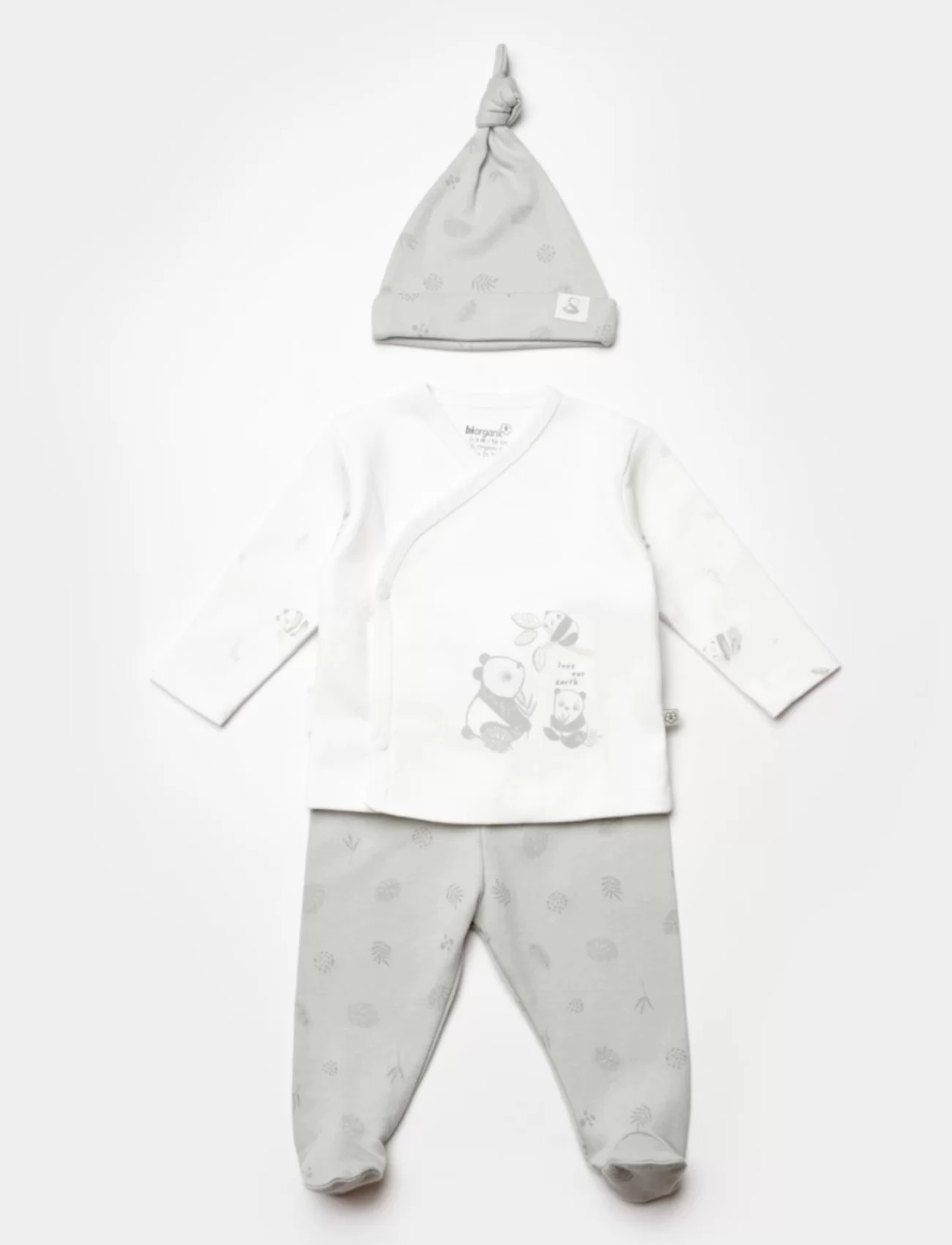 Bibaby Biorganic Love Our Earth 3 Parça Set 73345 Green