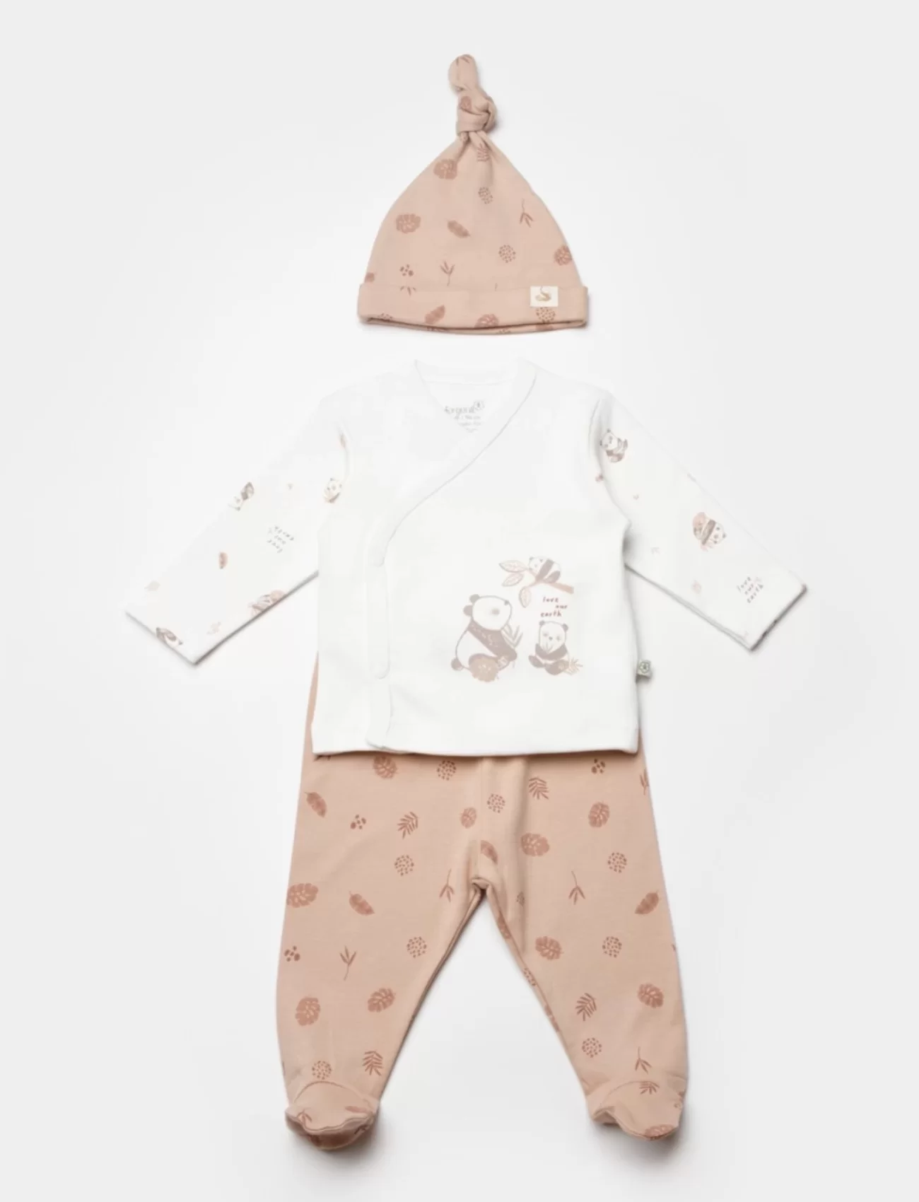 Bibaby Biorganic Love Our Earth 3 Parça Set 73345 Mocha