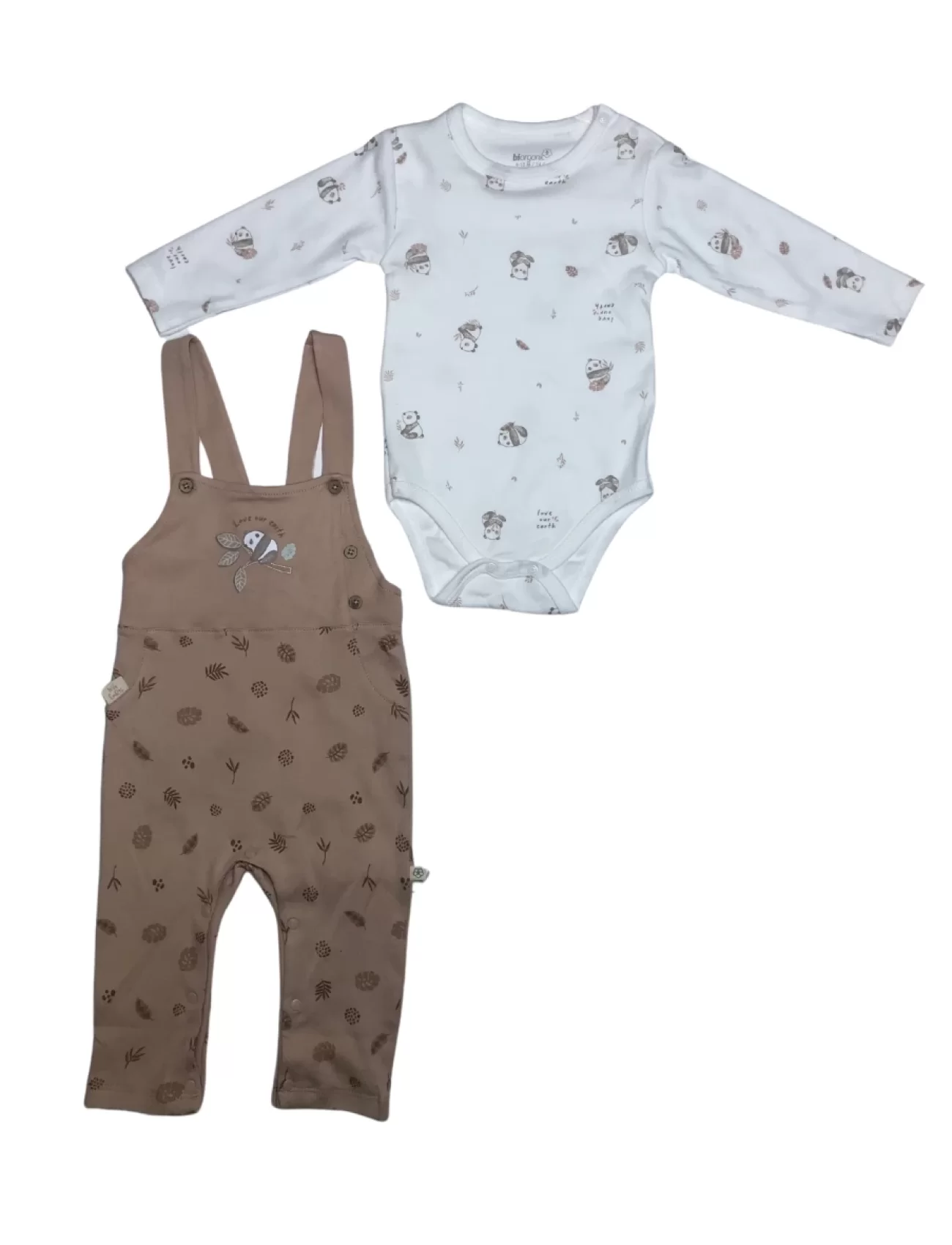Bibaby Biorganic Love  Our Earth Salopet 60786 Mocha