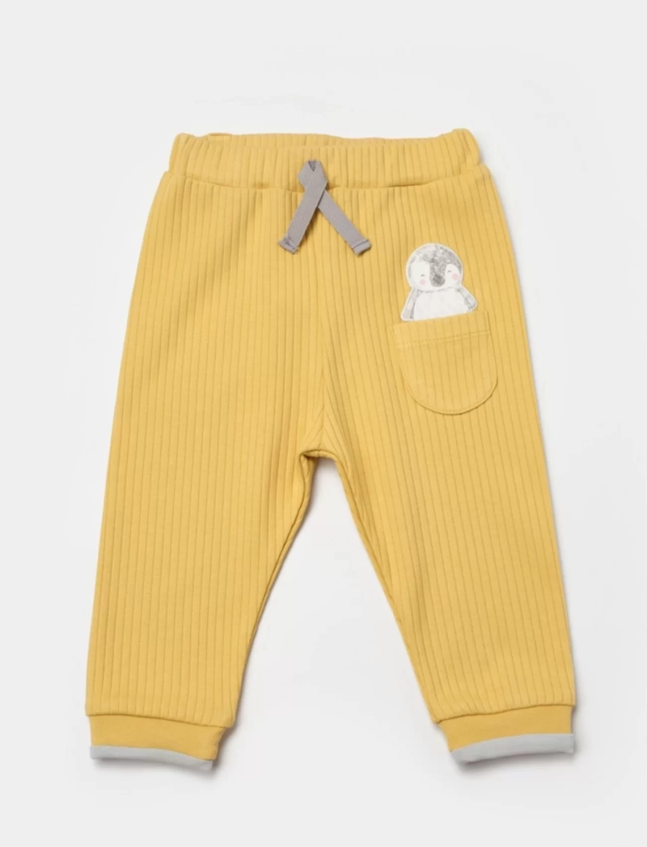 Bibaby Biorganic Penguin Bebek Pantolon 57927 Ekru Gri