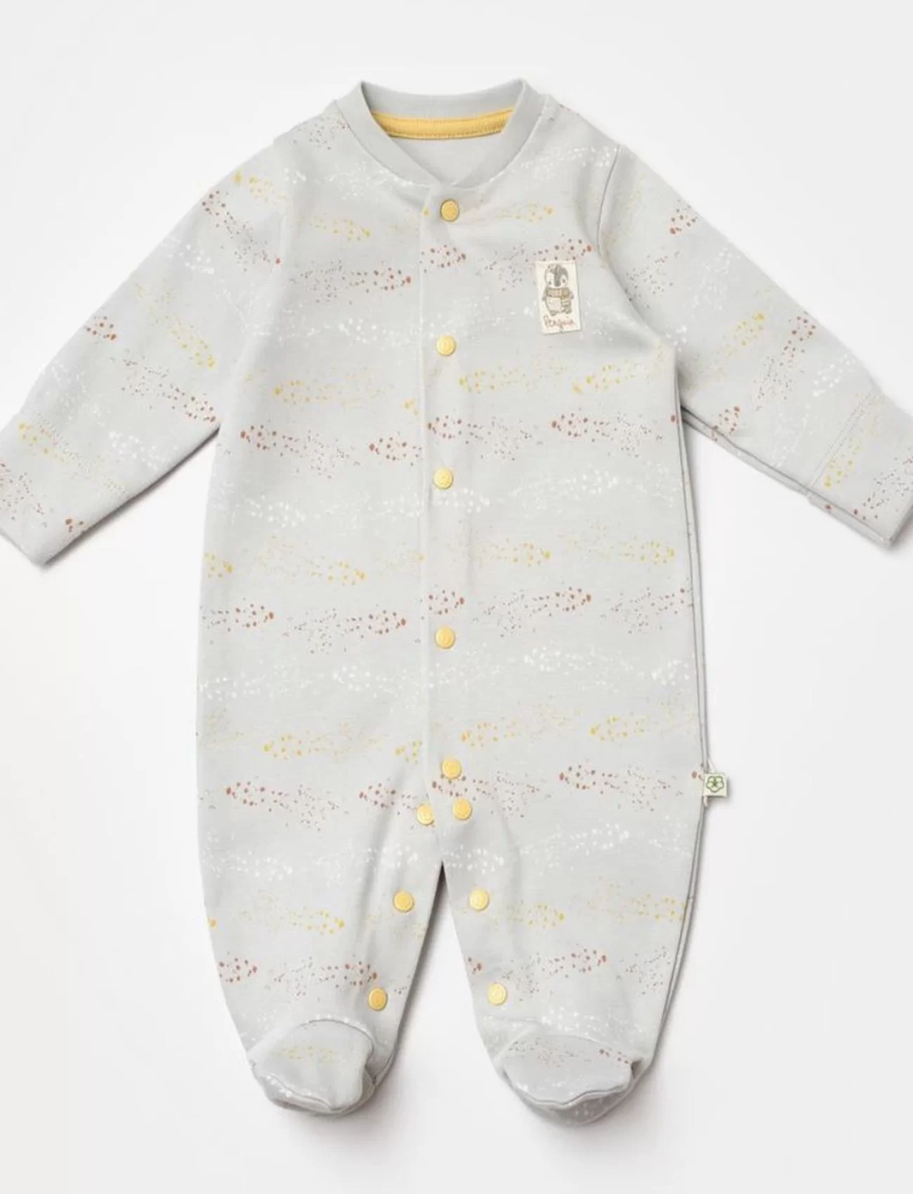 Bibaby Biorganic Penguin Yenidoğan Tulum 60776 Ekru Gri