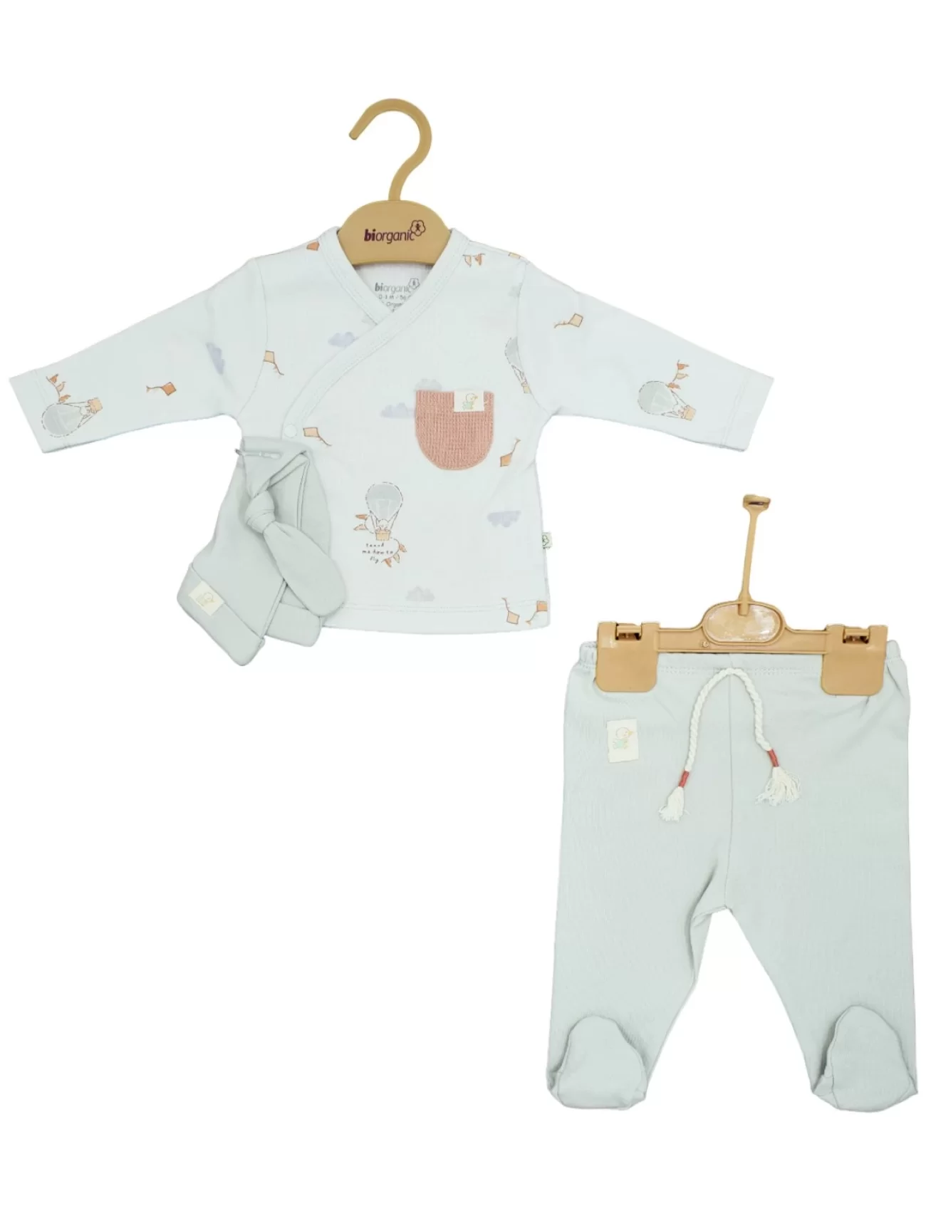 Bibaby Biorganic Teach Me 3Lü Zıbın Set 73340 Red