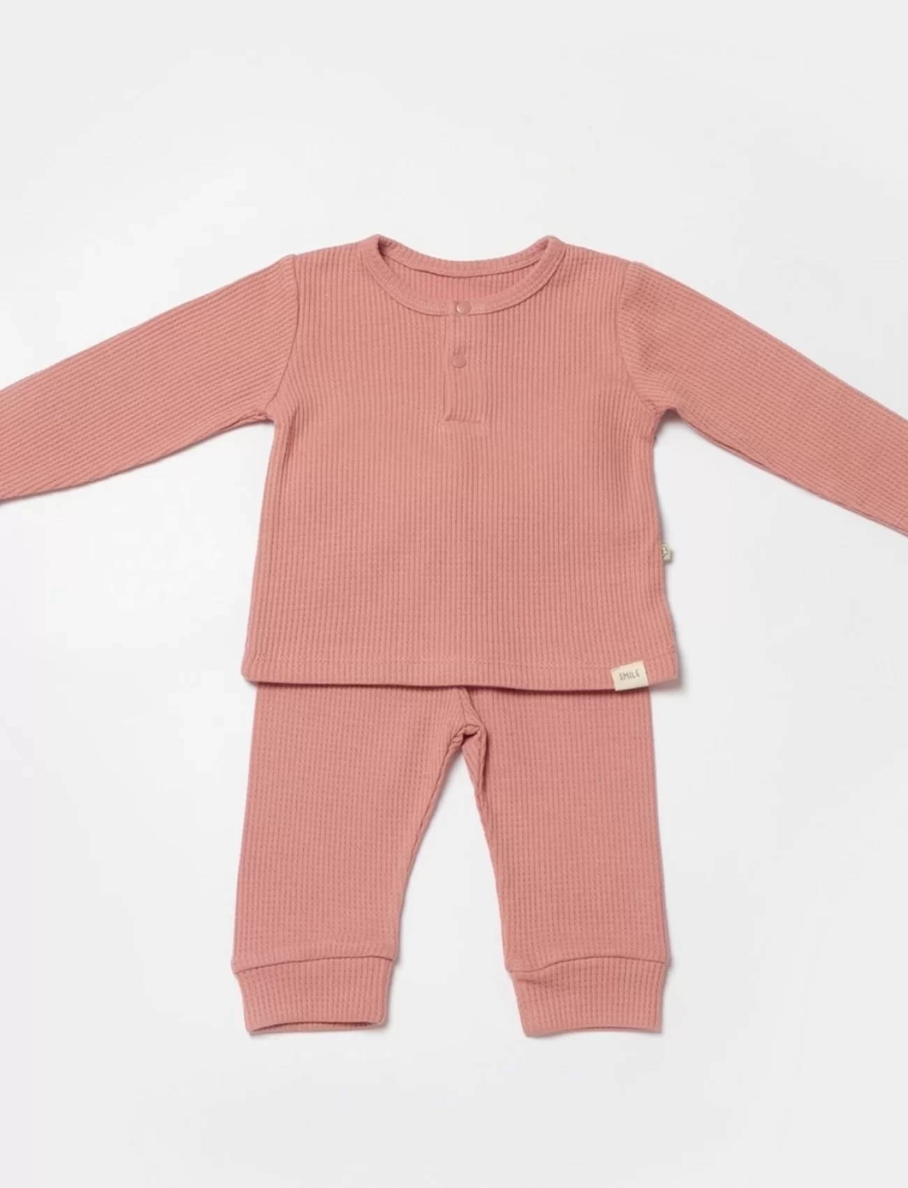 Bibaby Biorganic Waffle Smile 2Li Takım 59785 Red-Brown