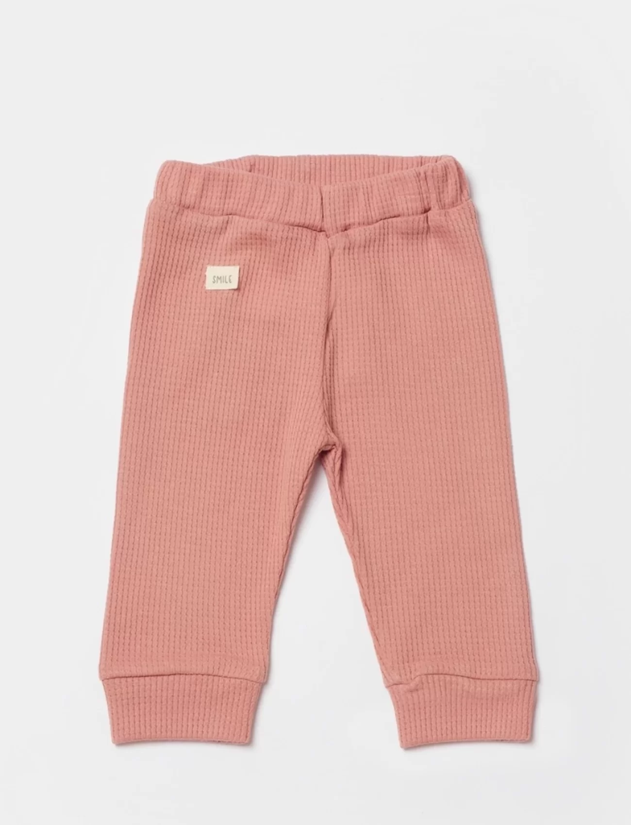 Bibaby Biorganic Waffle Smile Bebek Pantolon 57900 Red-Brown