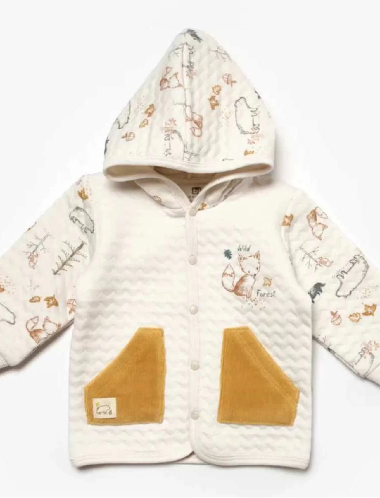 Bibaby Wild Forest Bebek Hırka 61512 Hardal Bej