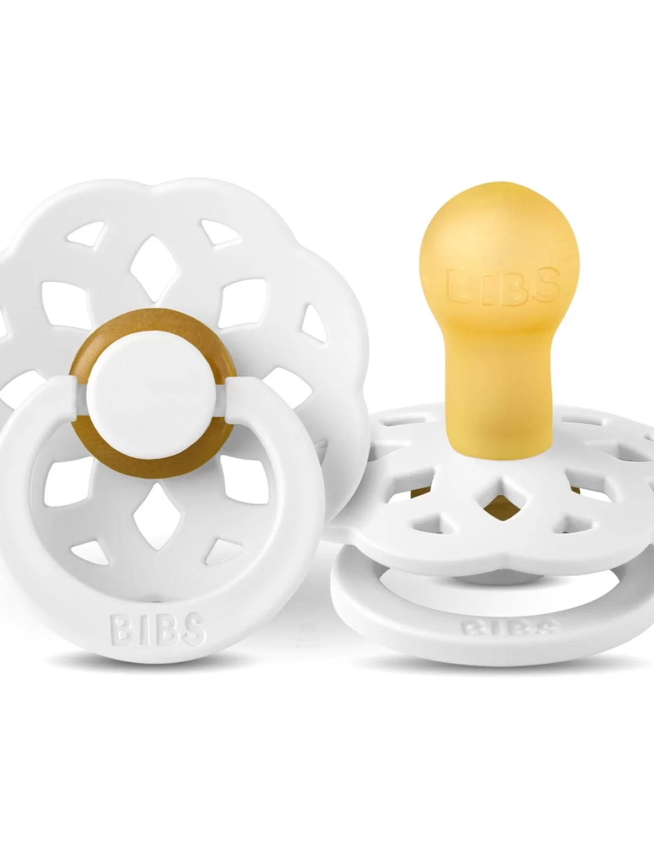 Bibs Boheme Kauçuk Emzik 0-6 Ay White