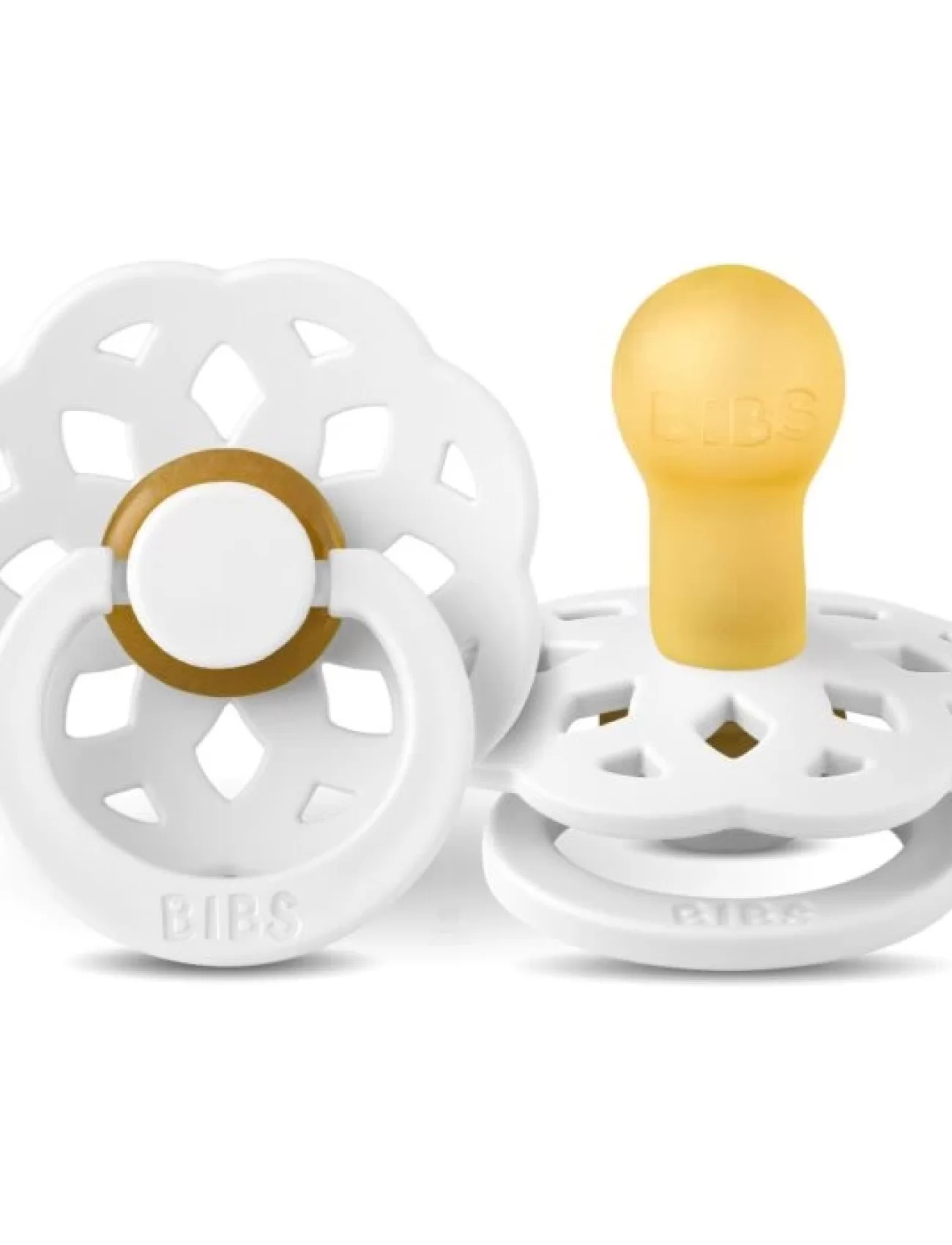 Bibs Boheme Kauçuk Emzik 6-18 Ay White