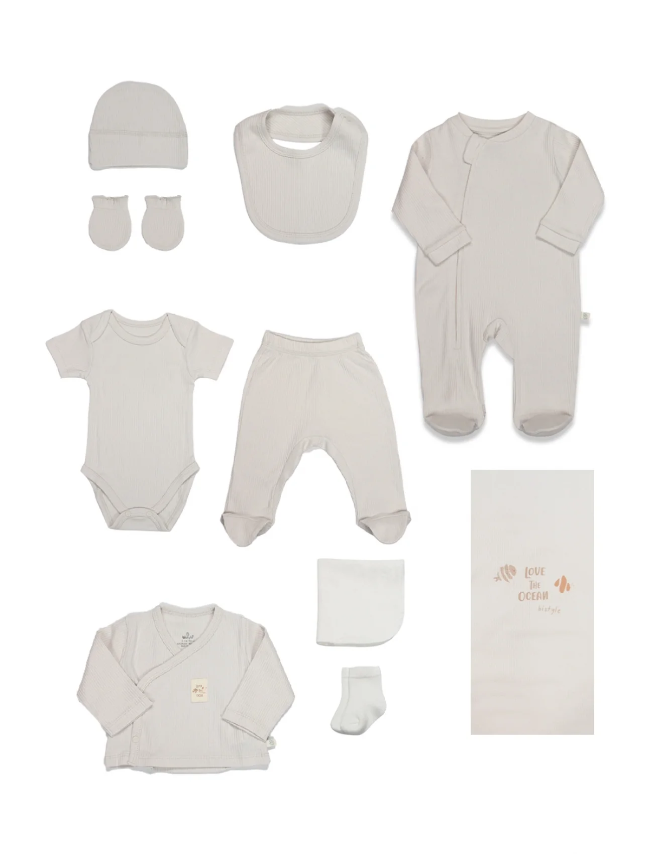 Bistyle 10lu Hastane Çıkışı Modal The Ocean 11116 Bej