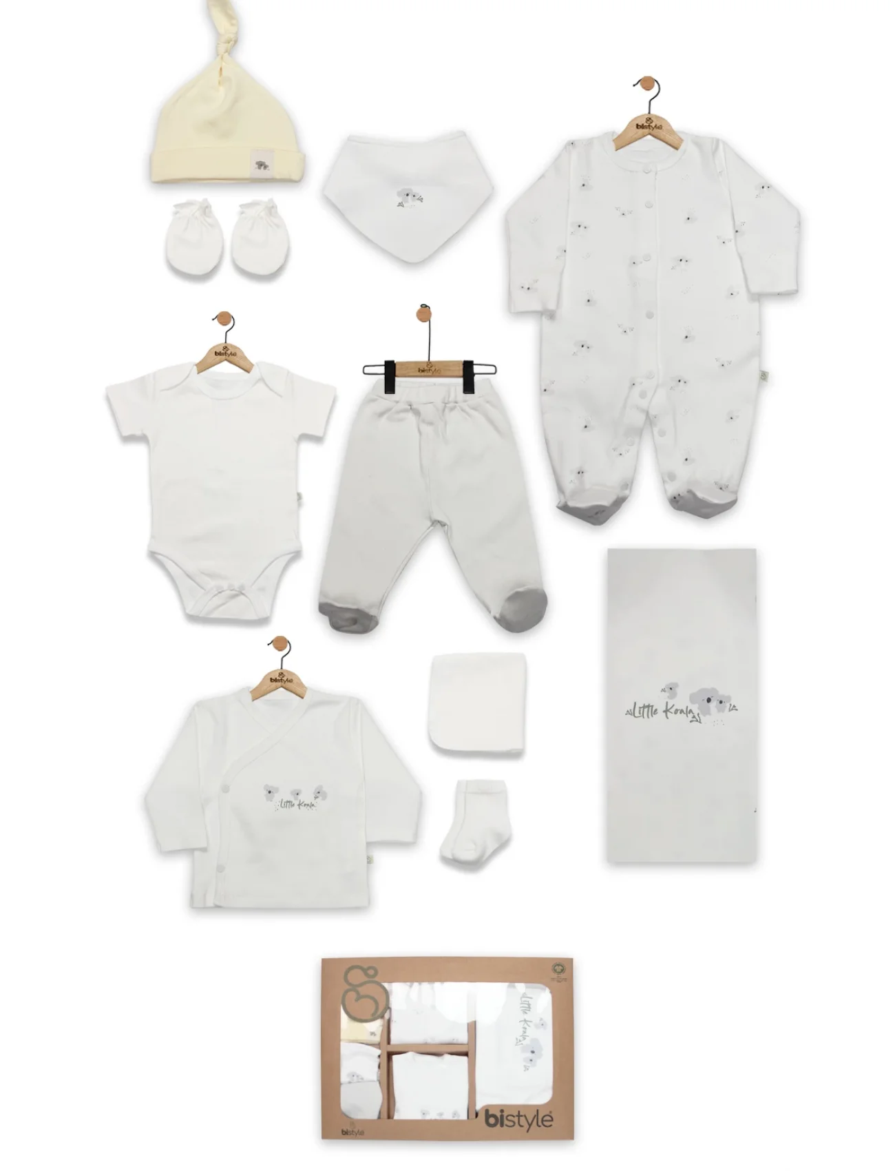 Bistyle 10lu Hastane Çıkışı Lıttle Koala 11108 Gri Sarı