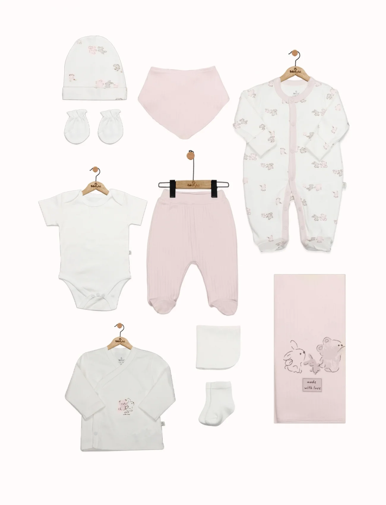 Bistyle 10lu Hastane Çıkışı Love You Family 11118 Pudra