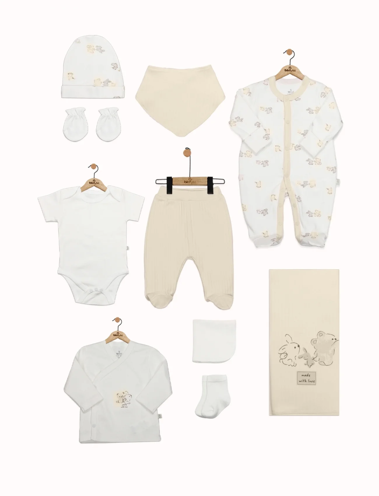 Bistyle 10lu Hastane Çıkışı With You Family 11117 Bej