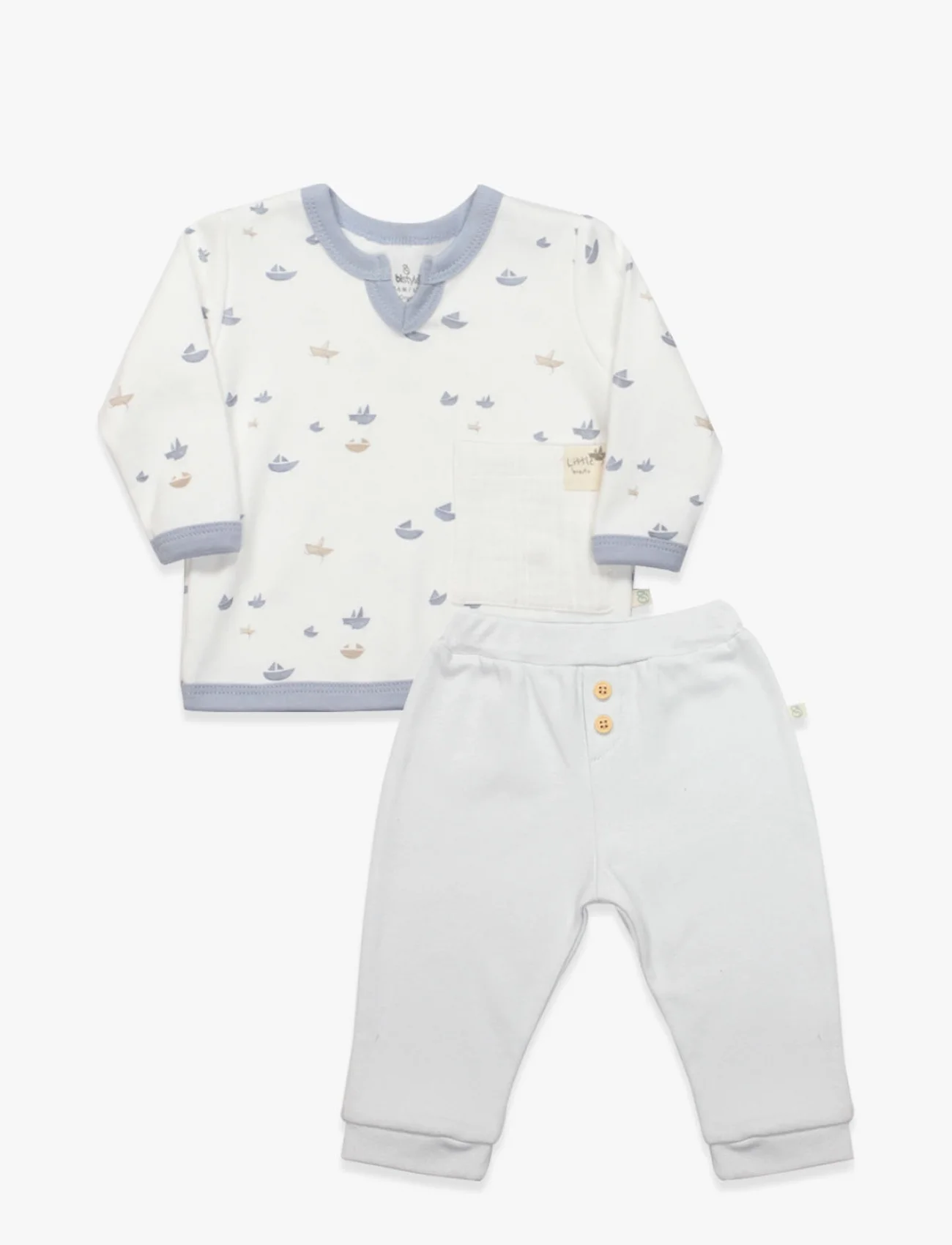 Bistyle 2li Takım Little Boats 14127 Ekru