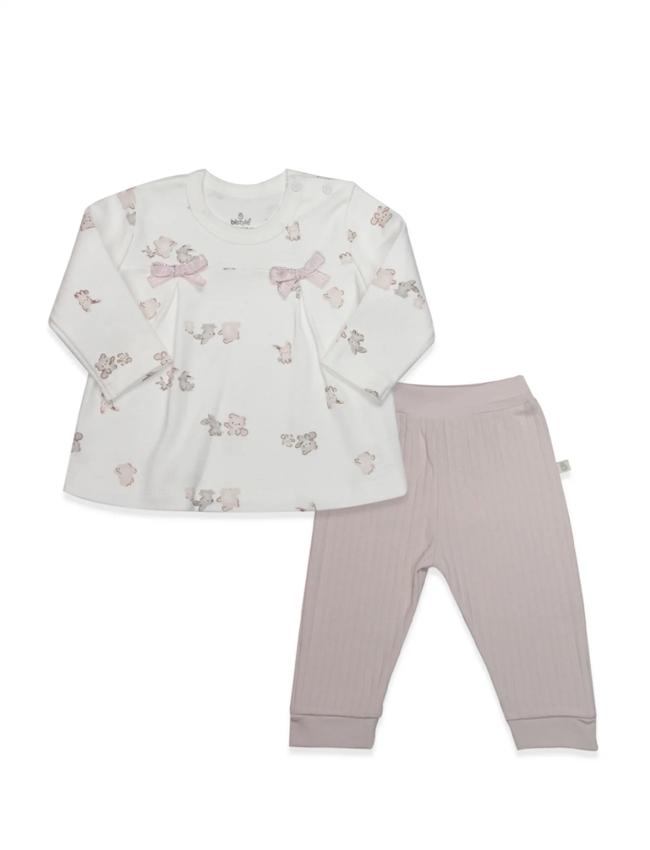 Bistyle 2li Takım Love You Family 14122 Pudra