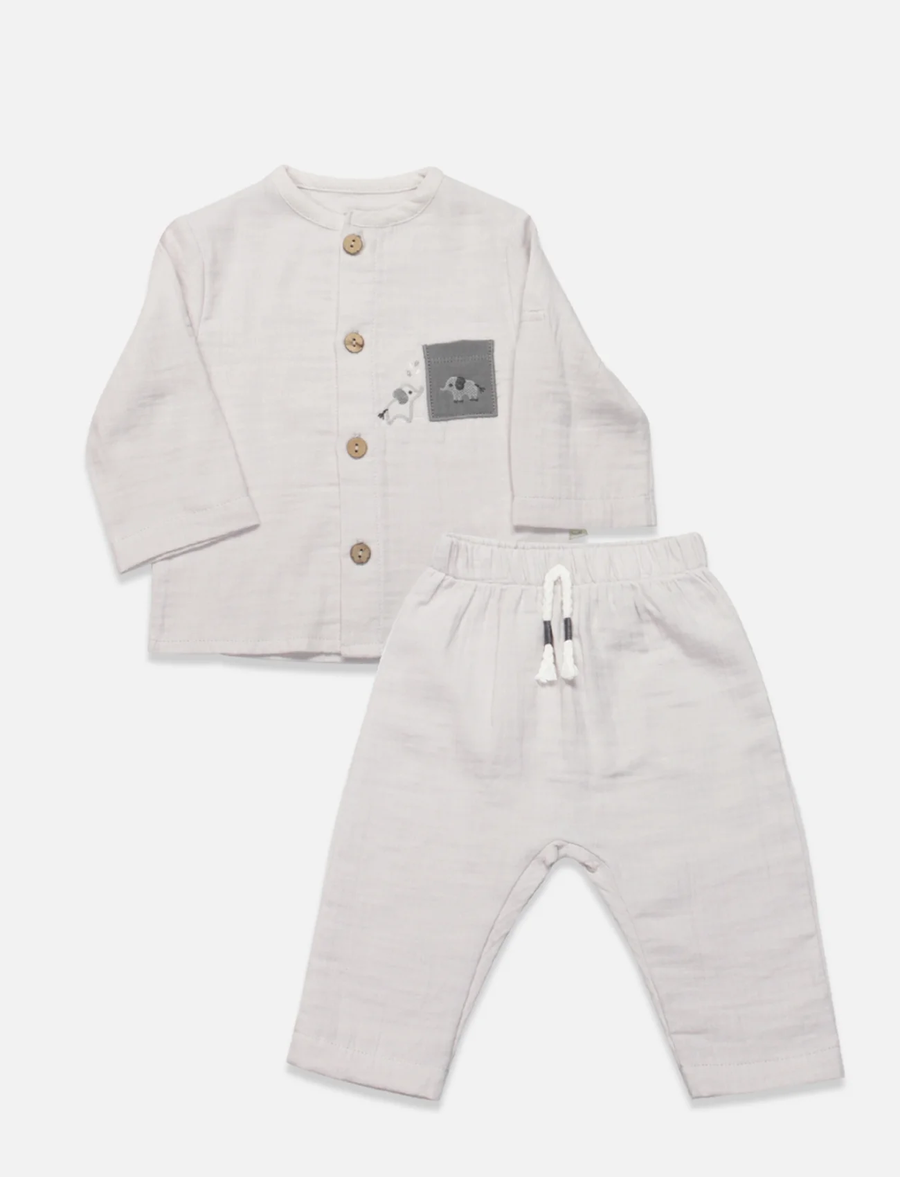 Bistyle 2li Takım Müslin Star Elephant 14143 Gri