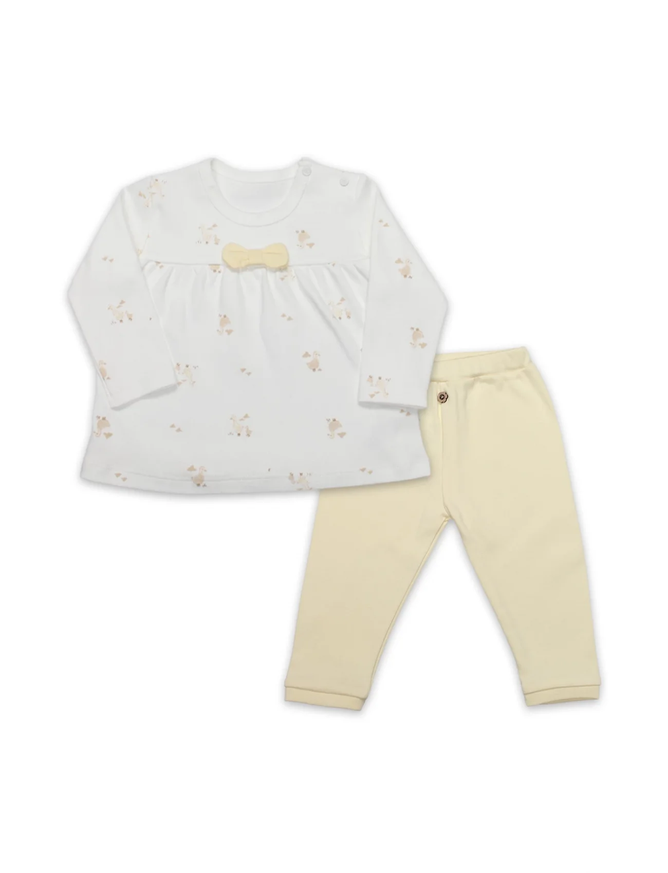 Bistyle 2li Takım Welcome Baby Duck 14104 Sarı