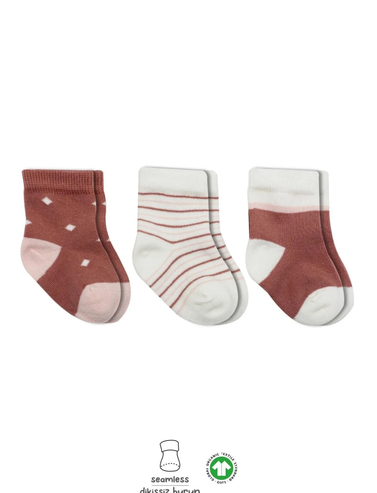 Bistyle 3lü Penye Kız Soket Çorap Bs10112 Pudra