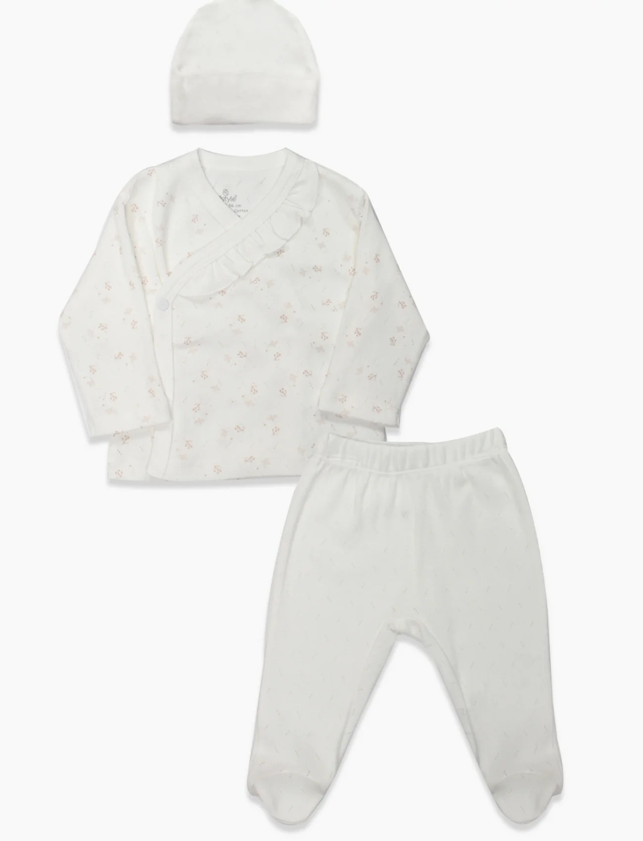 Bistyle 3lü Zıbın Takım Morning Sun 13131 Ekru