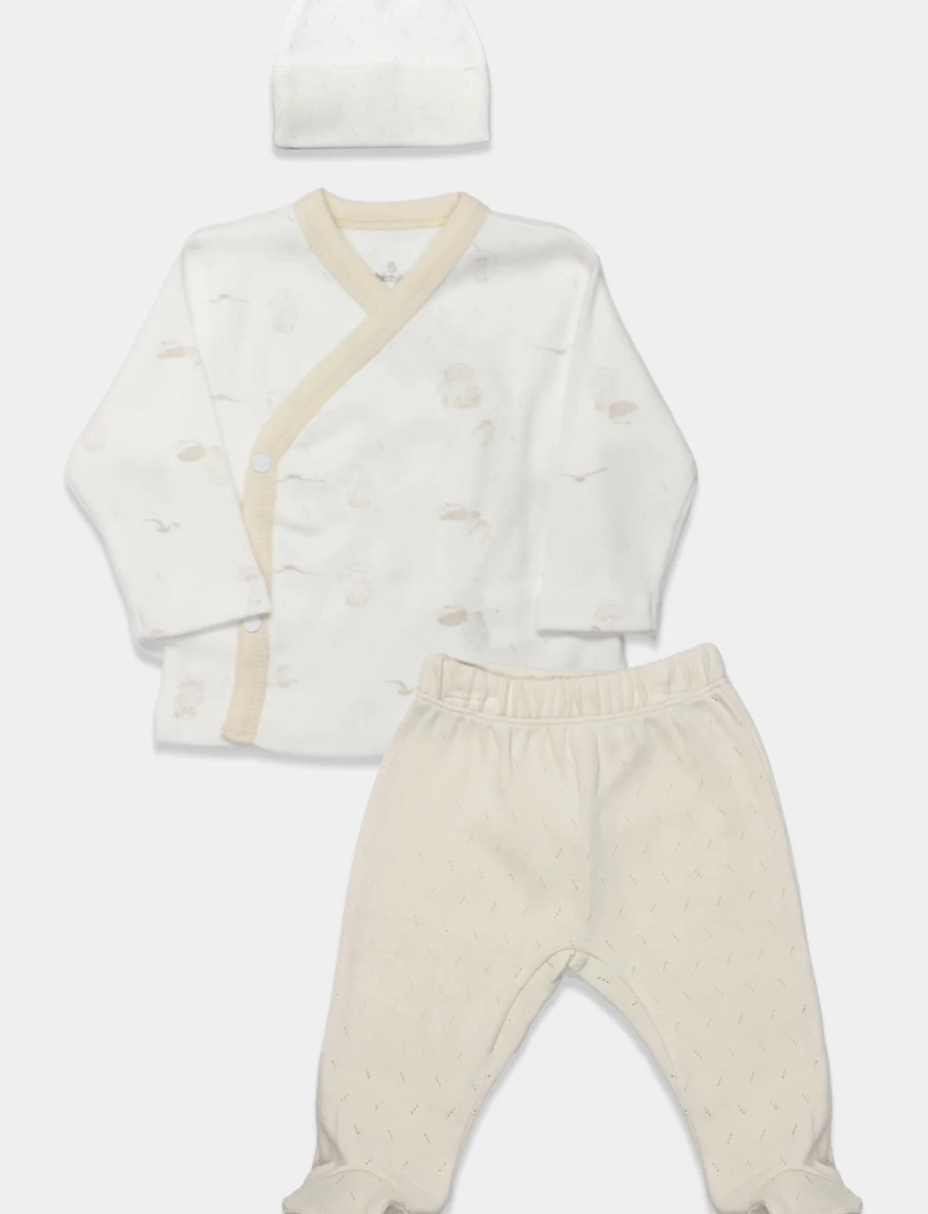 Bistyle 3lü Zıbın Takım My Favorite Zoo 13133 Ekru