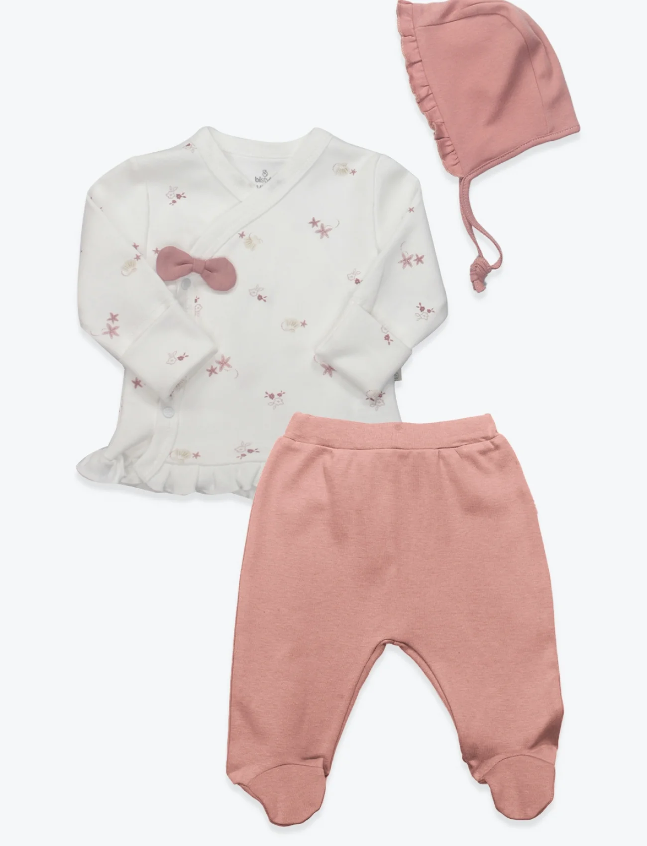 Bistyle 3lü Zıbın Takım Starfish Wishes 13124 Pembe