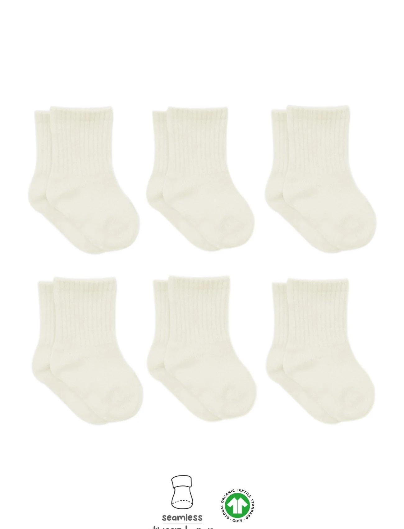 Bistyle 6lı Basic Penye Soket Çorap 10101 Ekru