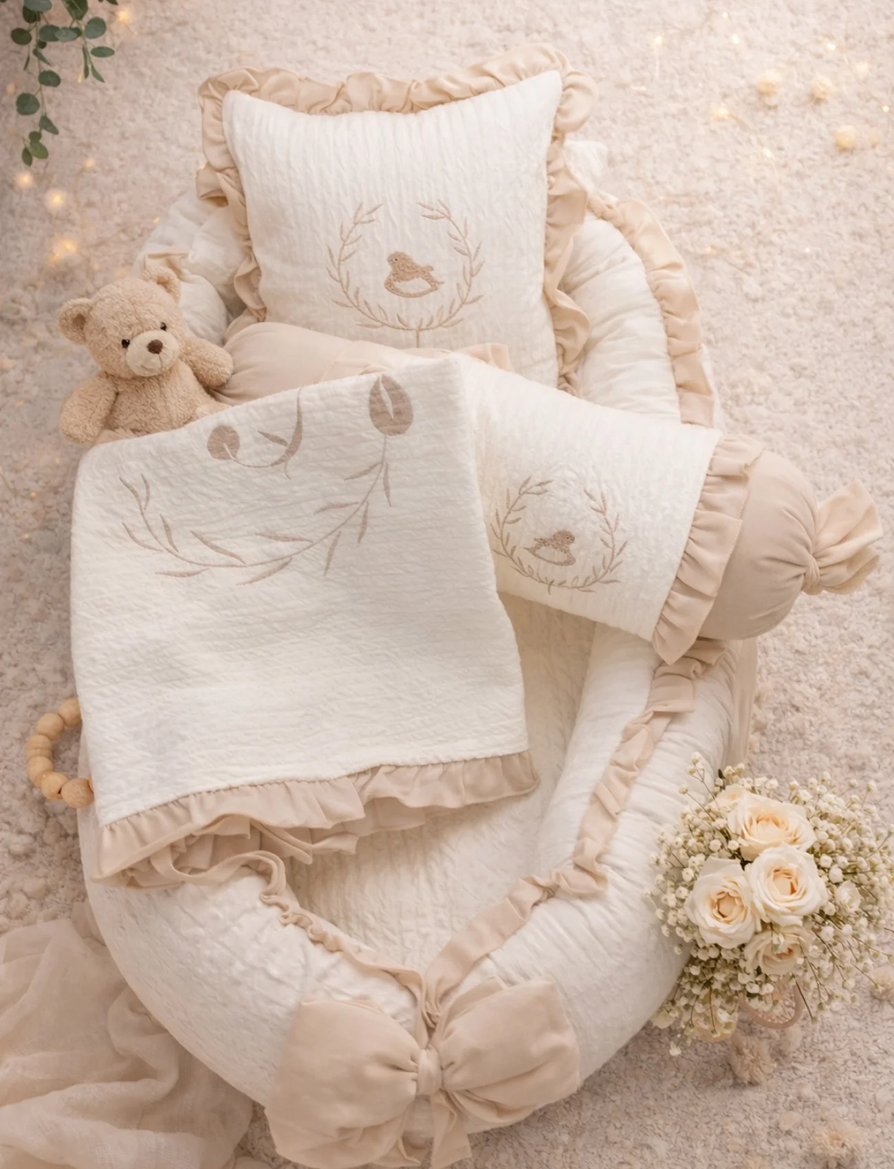 Bistyle Babynest Lüks Battaniyeli My Favorite 80121 Bej