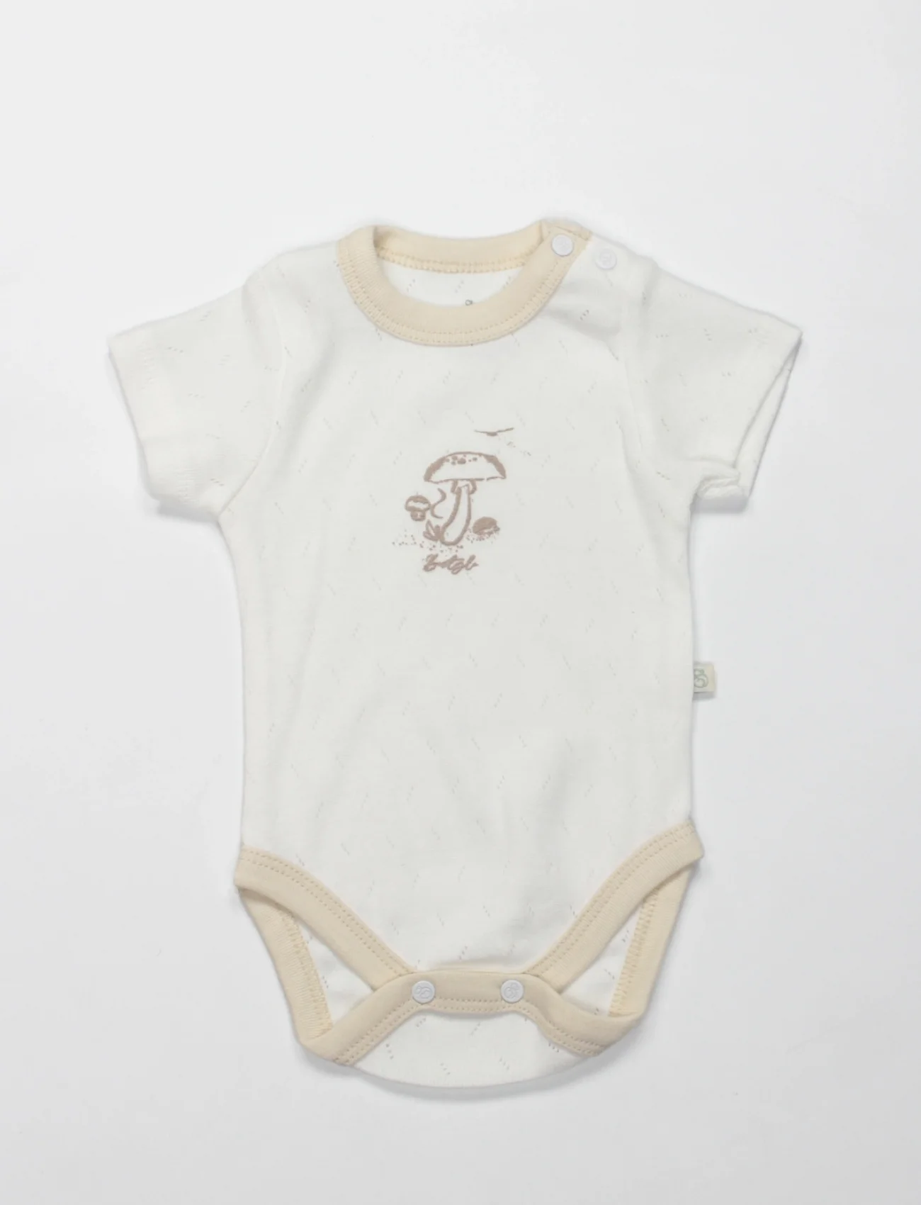 Bistyle Body Yarım Kol My Favorite Zoo 17184 Ekru