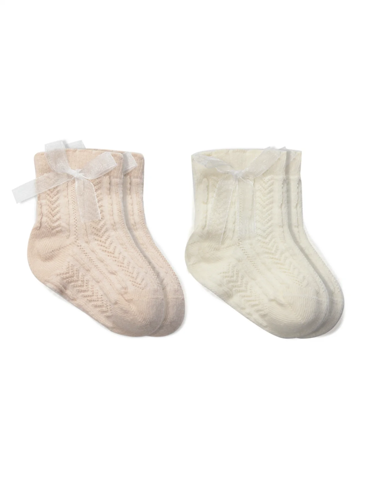 Bistyle Fiyonklu Penye Soket Çorap 2li 10149 Somon