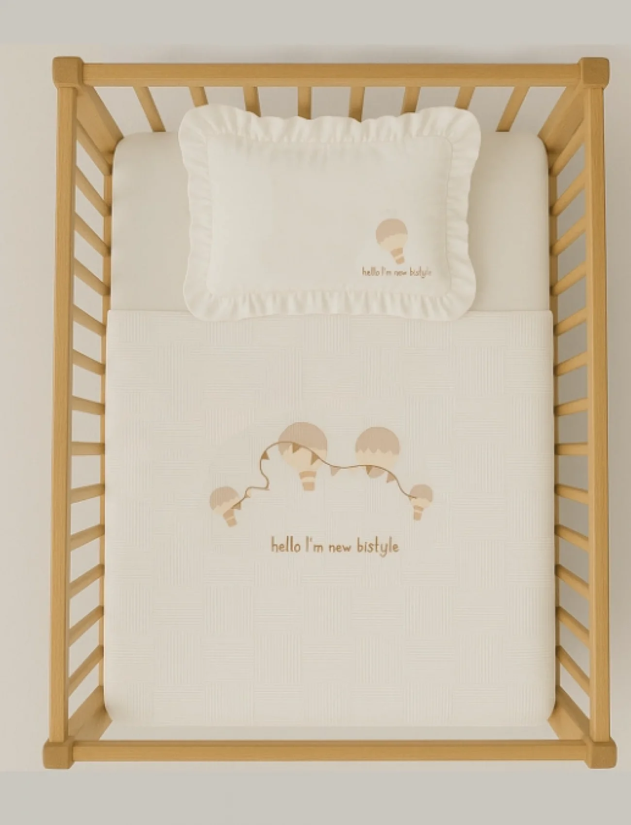 Bistyle Hello Style Baloons Pike Takımı 100x150 80116 Ekru