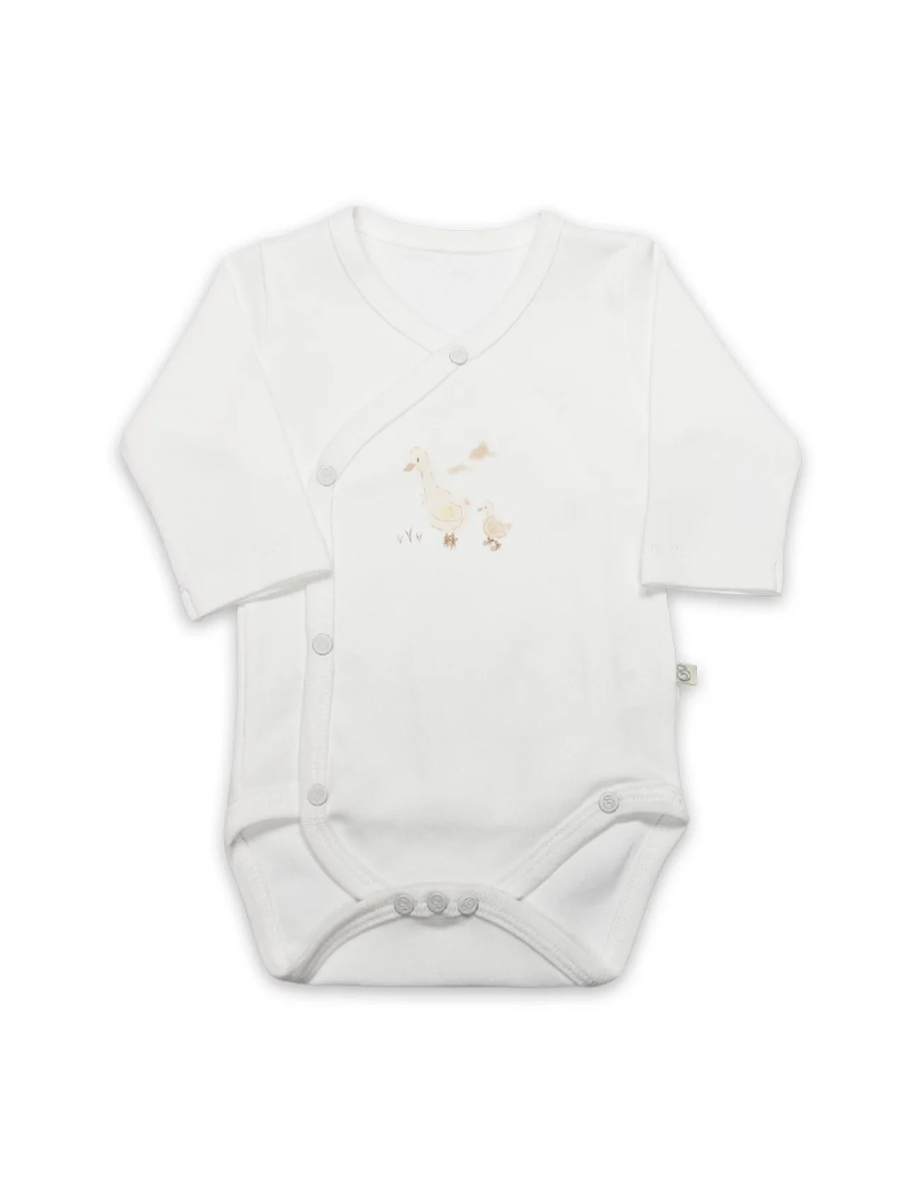 Bistyle Kruvaze  Body Uzun Kol Welcome Baby Duck 17108 Sarı