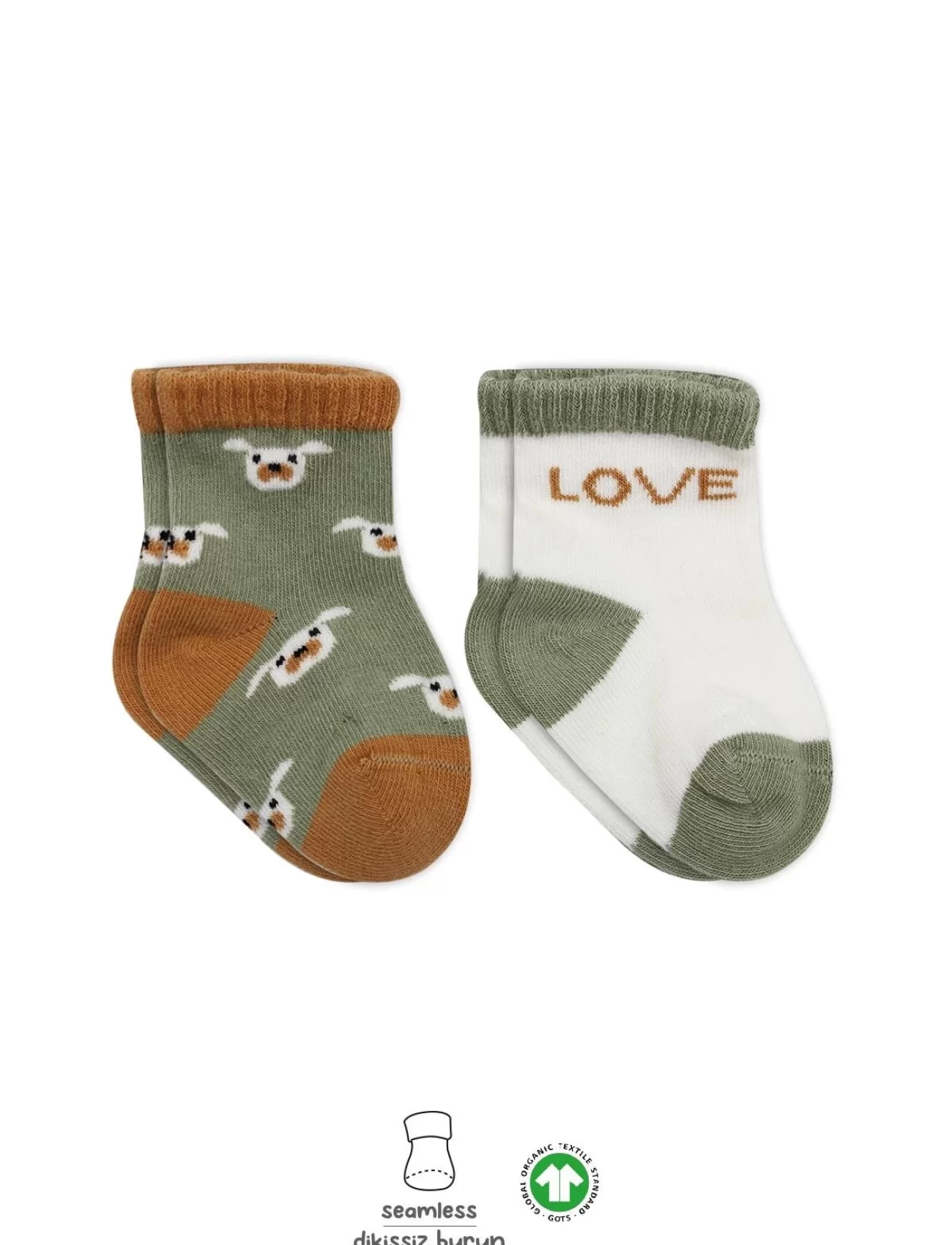 Bistyle Love Dog Penye Soket Çorap 2li Bs10118 Nil