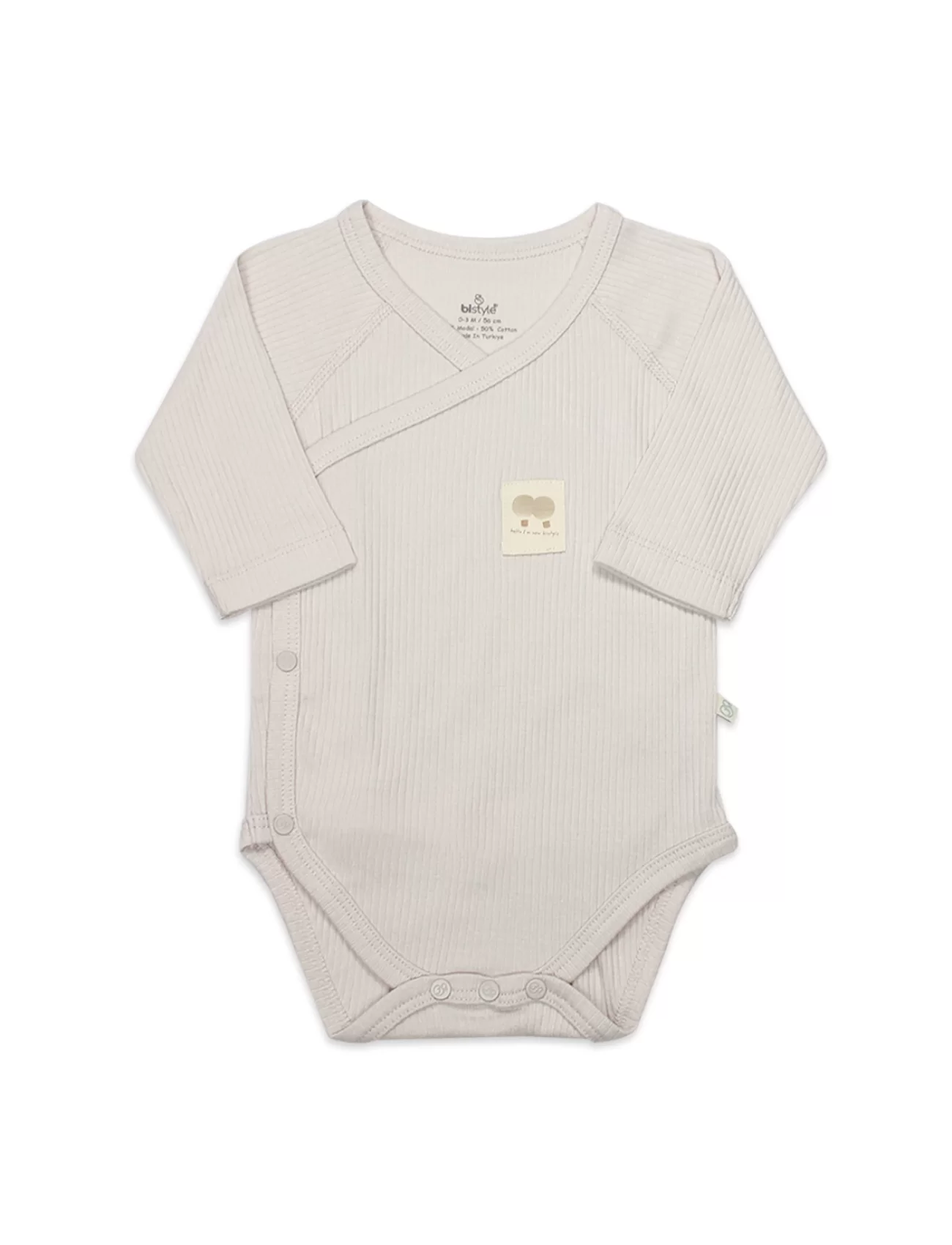 Bistyle Organic Modal Flying Balloons Kruvaze Uzun Kol Body Bs17121 Bej
