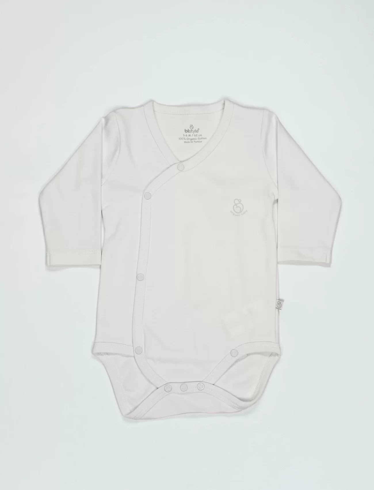 Bistyle Organik Natural Basic Style Kruvaze Uzun Kol Body Bs17102 Ekru