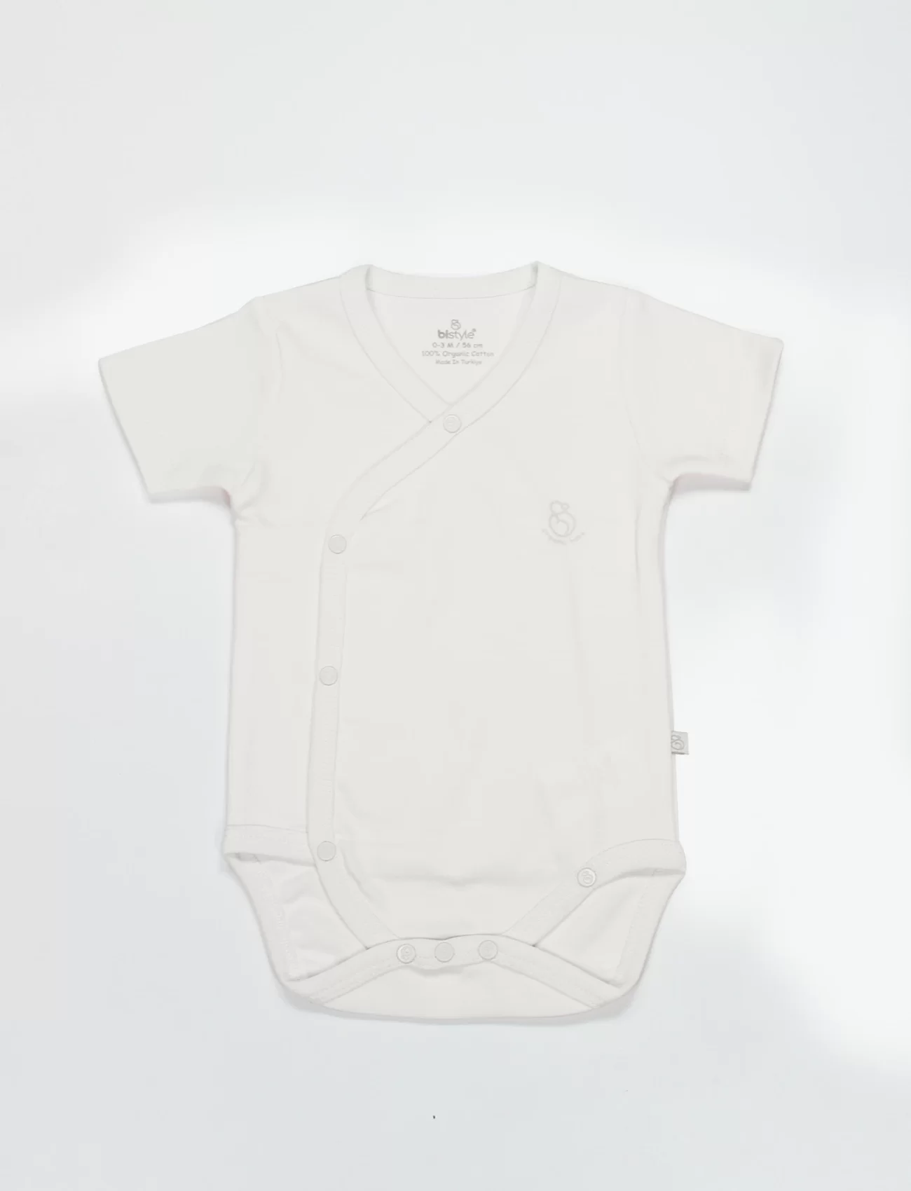 Bistyle Organik Natural Basic Style Kruvaze Yarım Kol Body Bs17101 Ekru