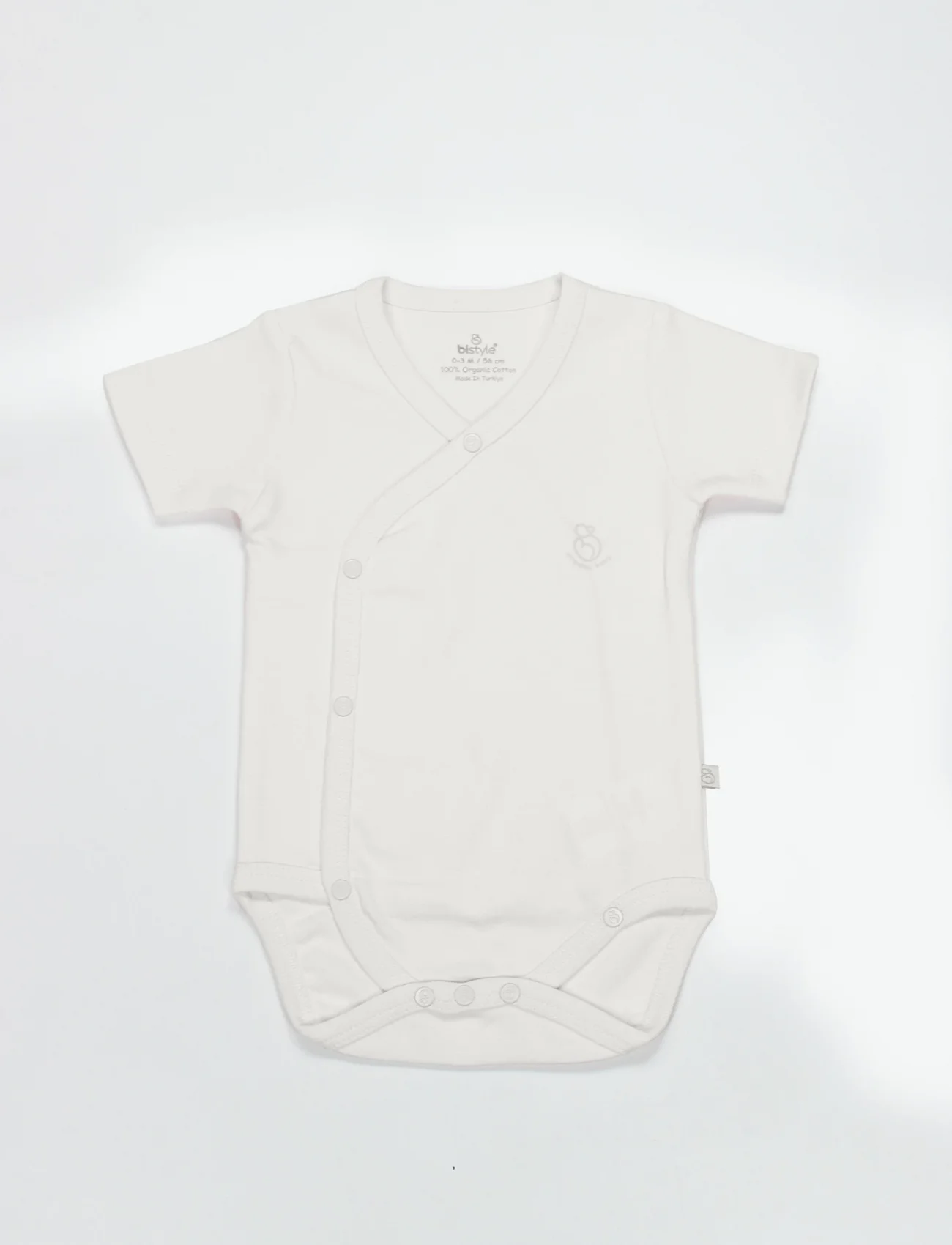 Bistyle Organik Natural Basic Style Kruvaze Yarım Kol Body Bs17101 Ekru