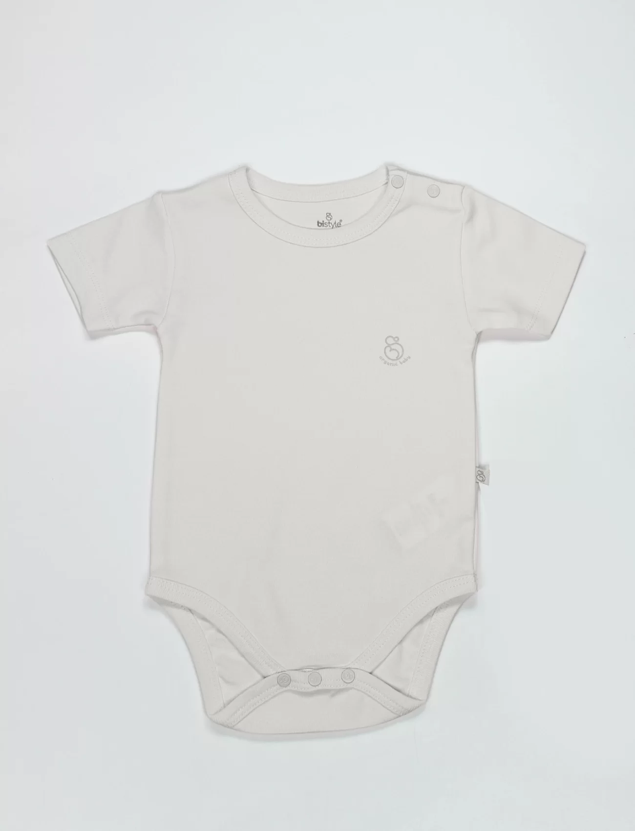 Bistyle Organik Natural Basic Style Yarım Kol Body Bs17103 Ekru