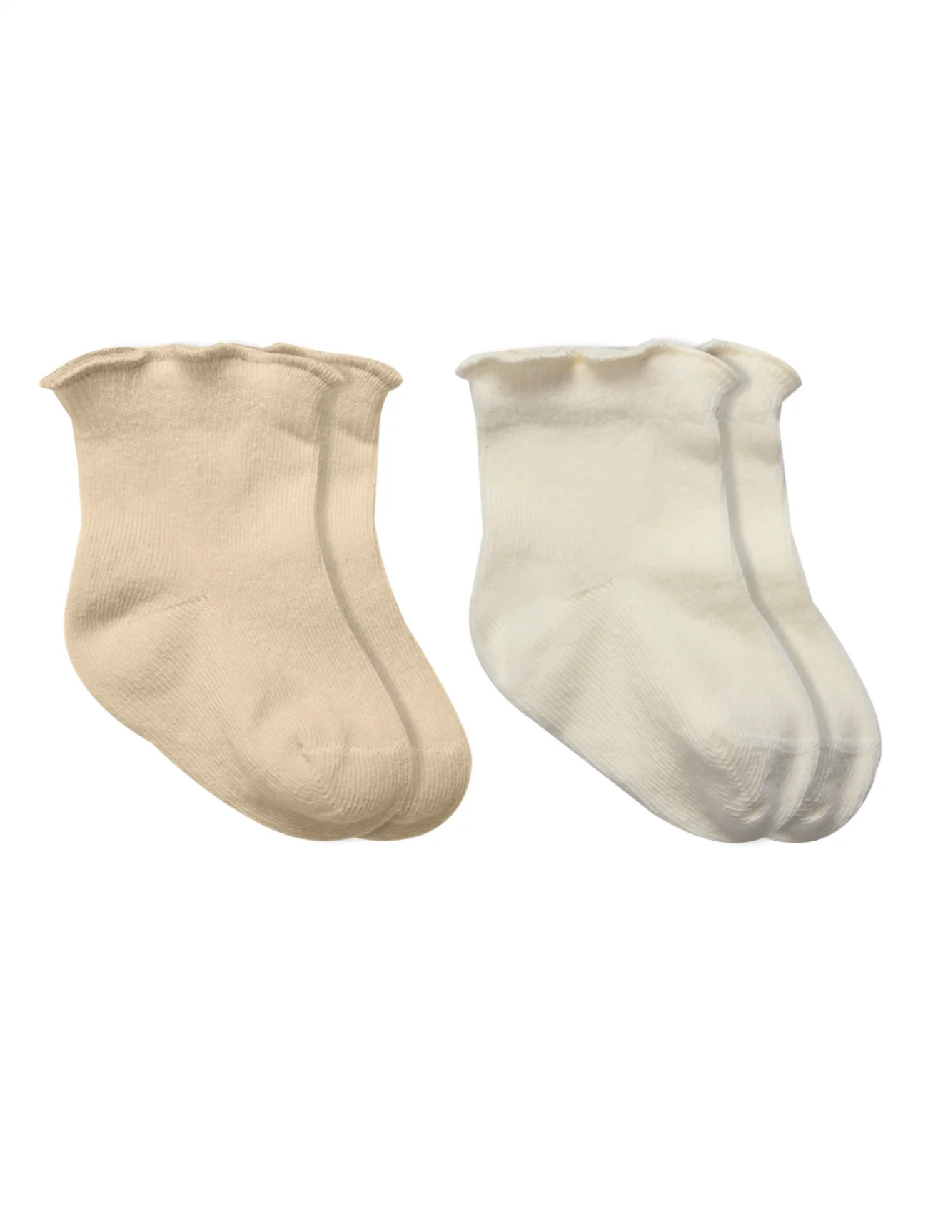 Bistyle Overlok Style Penye Soket Çorap 2li 10153 Bej