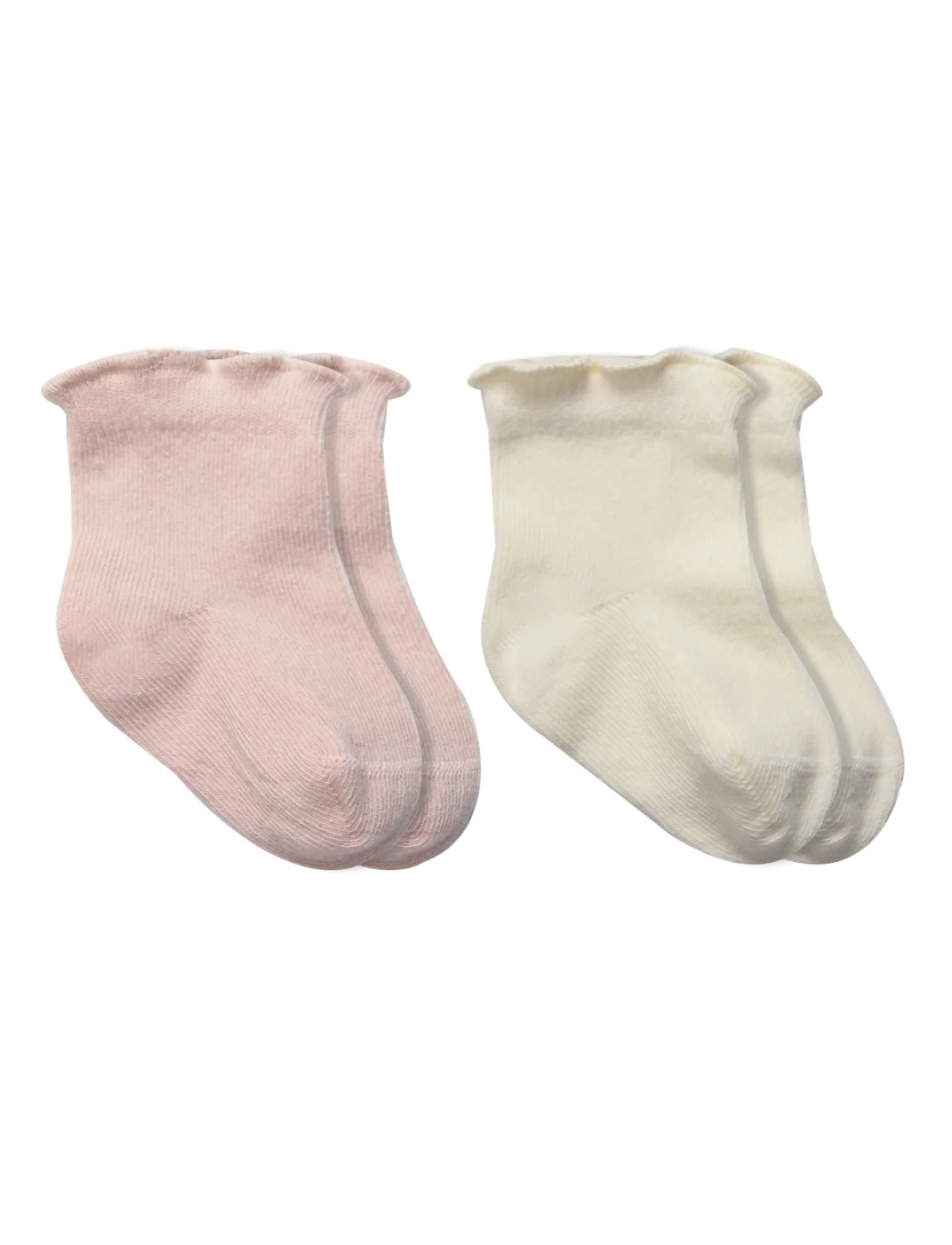 Bistyle Overlok Style Penye Soket Çorap 2li 10153 Pudra