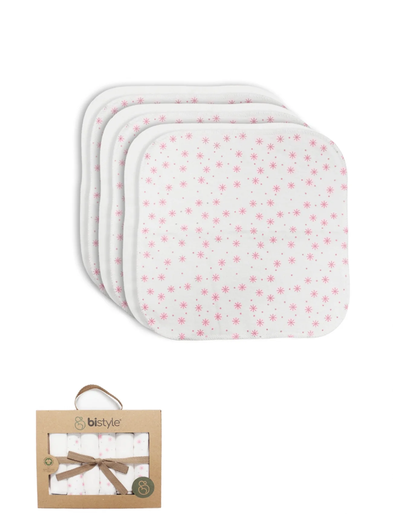 Bistyle Stars Kutulu 6lı Penye Mendil 20x20 90104 Pudra