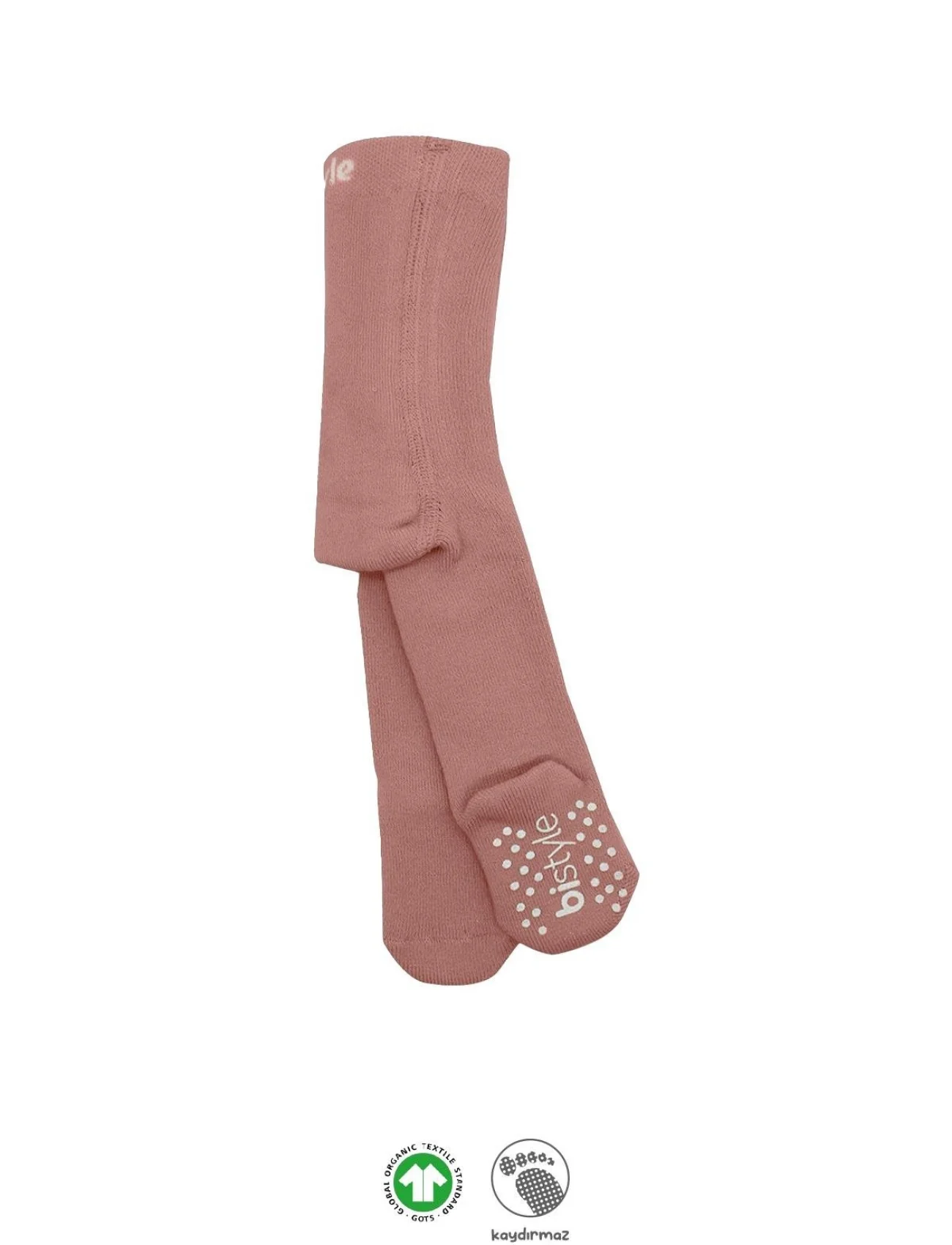 Bistyle Tekli Kaymaz Mix Havlu Külotlu Çorap 50501 Pudra