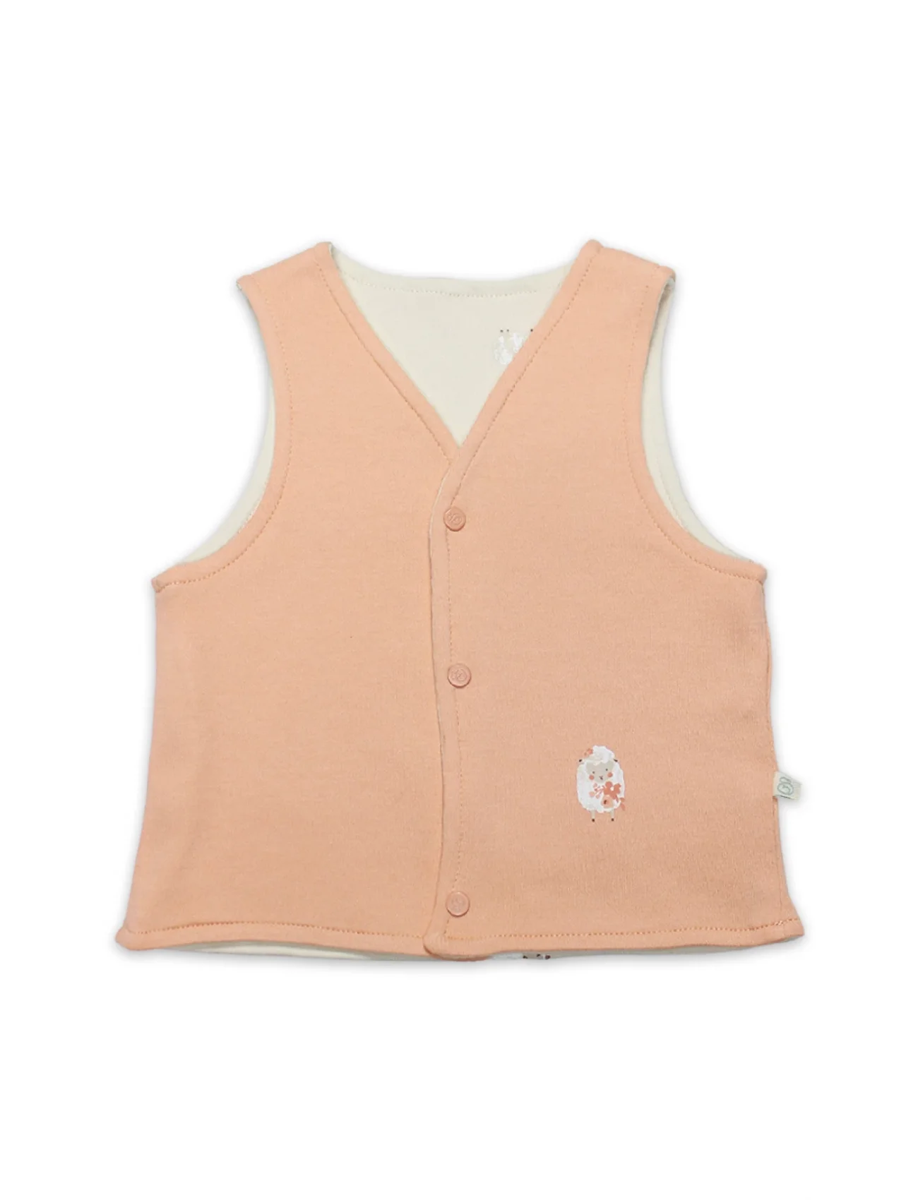 Bistyle Yelek Çift Taraflı Fluffy And Lovely 18106 Bej