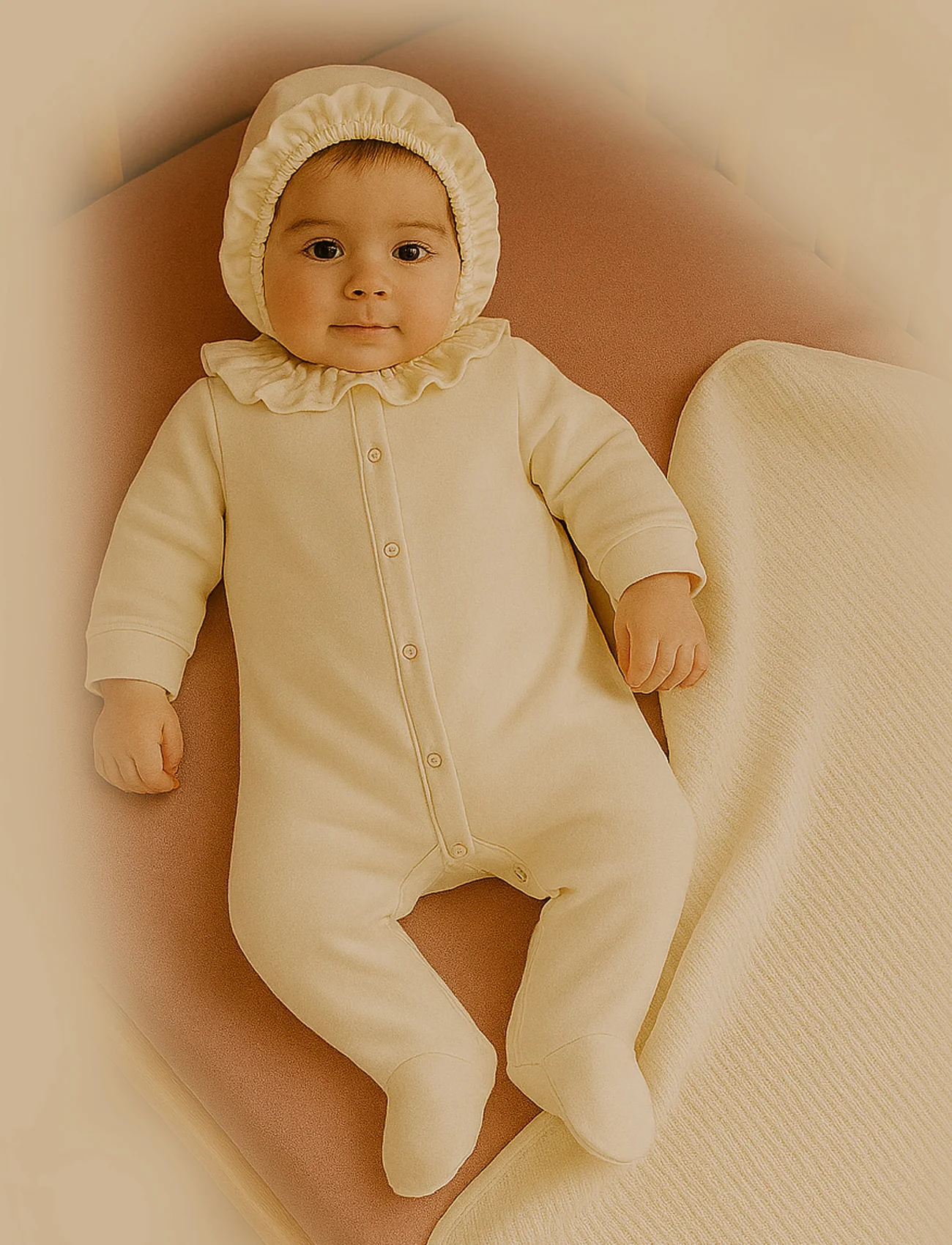 Bistyle Yenidoğan Tulum Battaniye Prıncess 13115 Ekru