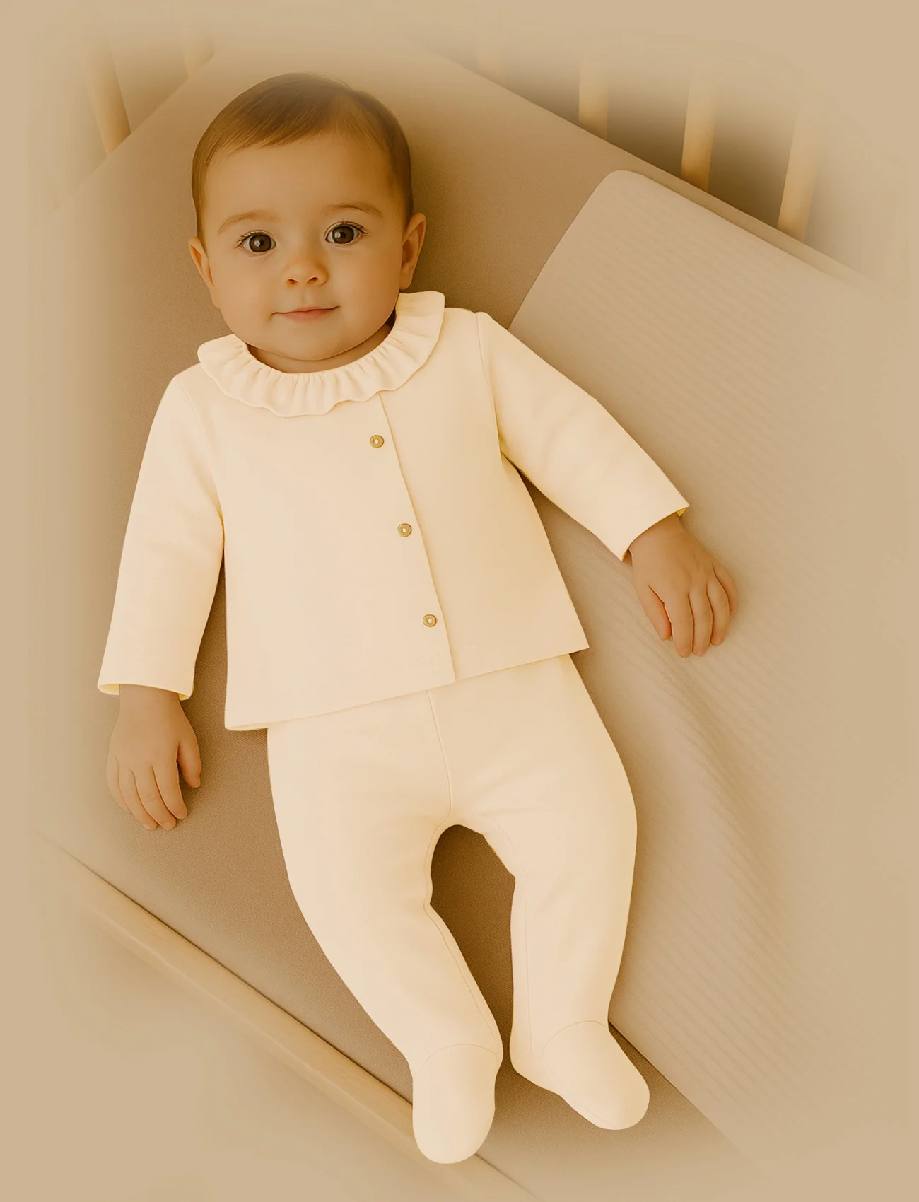 Bistyle Yenidoğan Zıbın Battaniye Prıncess 13113 Ekru