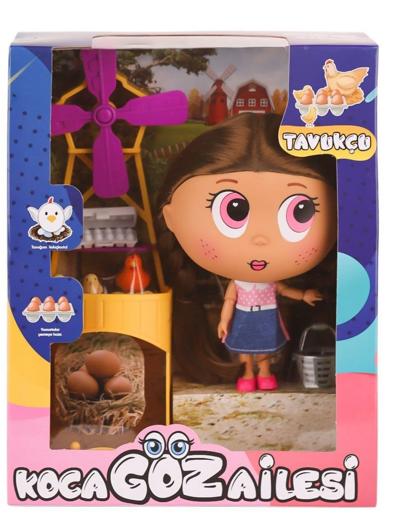 BLD295 Koca Göz Ailesi Tavukçu -Birliktoys