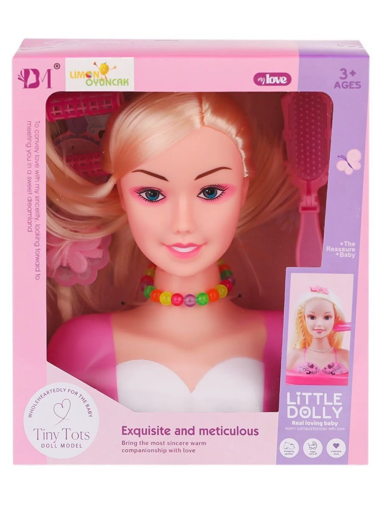 BM3319-1B Little Dolly Model Bebek Yüzü - Limon Oyuncak