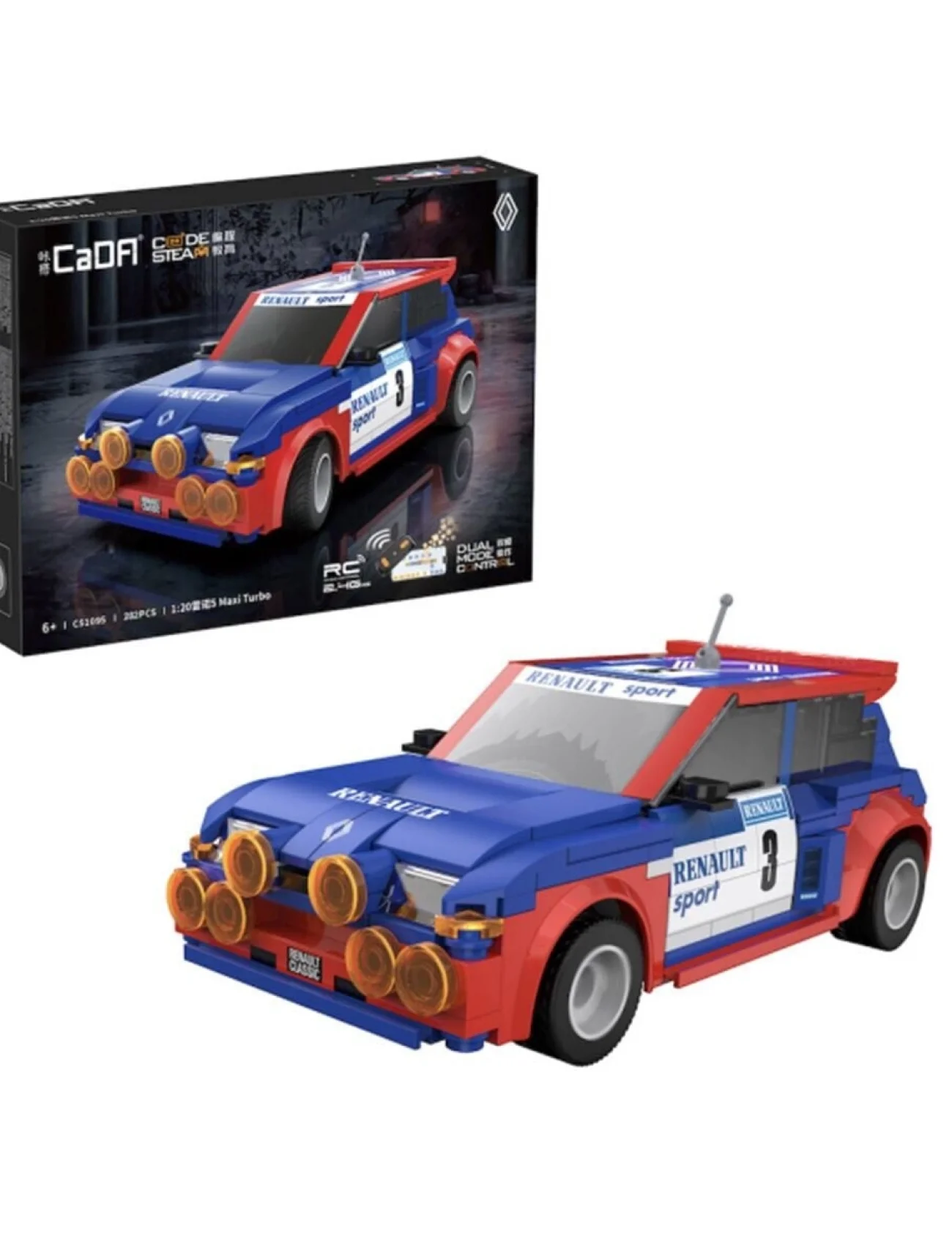 C5109W CADA RENAULT 5 MAXİ TURBO 282 PARÇA BLOCK OYUNCAK