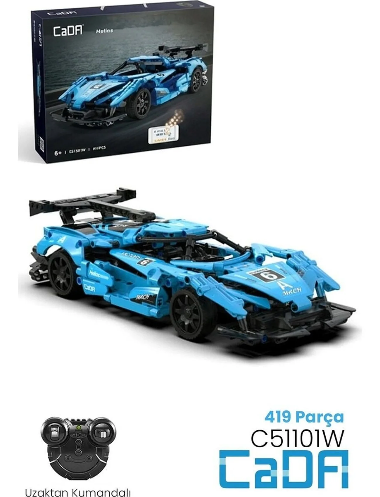C51301W CADA SUPER RACİNG CAR 419 PARÇA BLOCK OYUNCAK