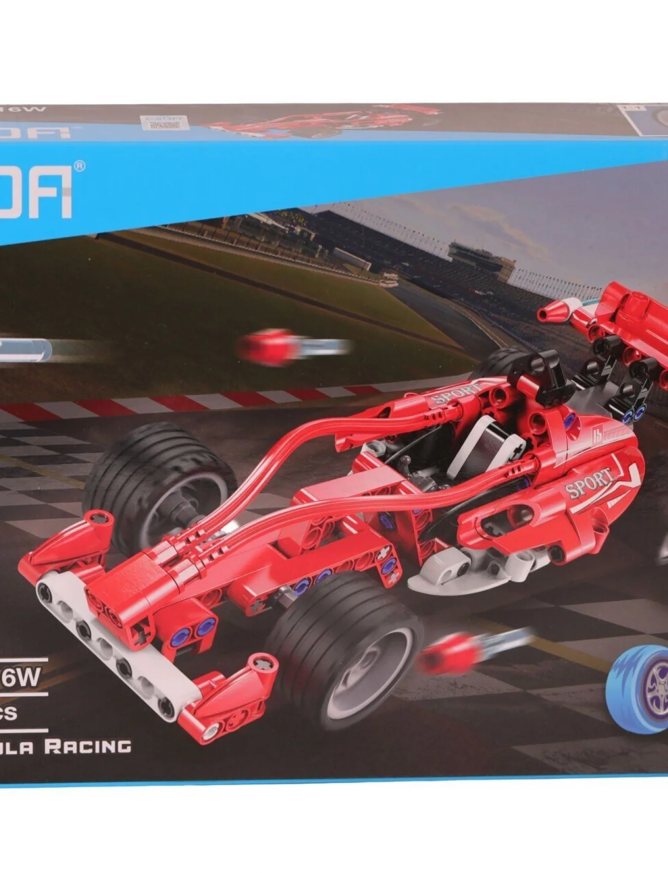 C52016W YARIŞ ARABASI ÇEK BIRAK 144 PARÇA BLOCK OYUNCAK