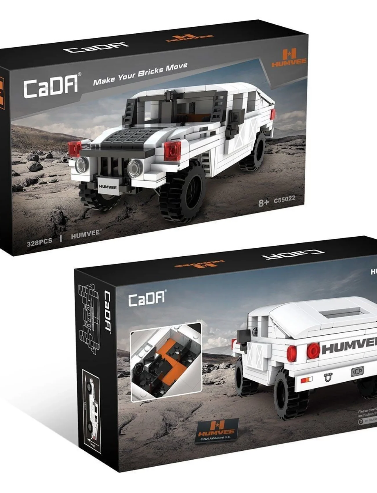 C55022W CADA Humvee Jeep Blok Seti 328 Parça-Vagon life